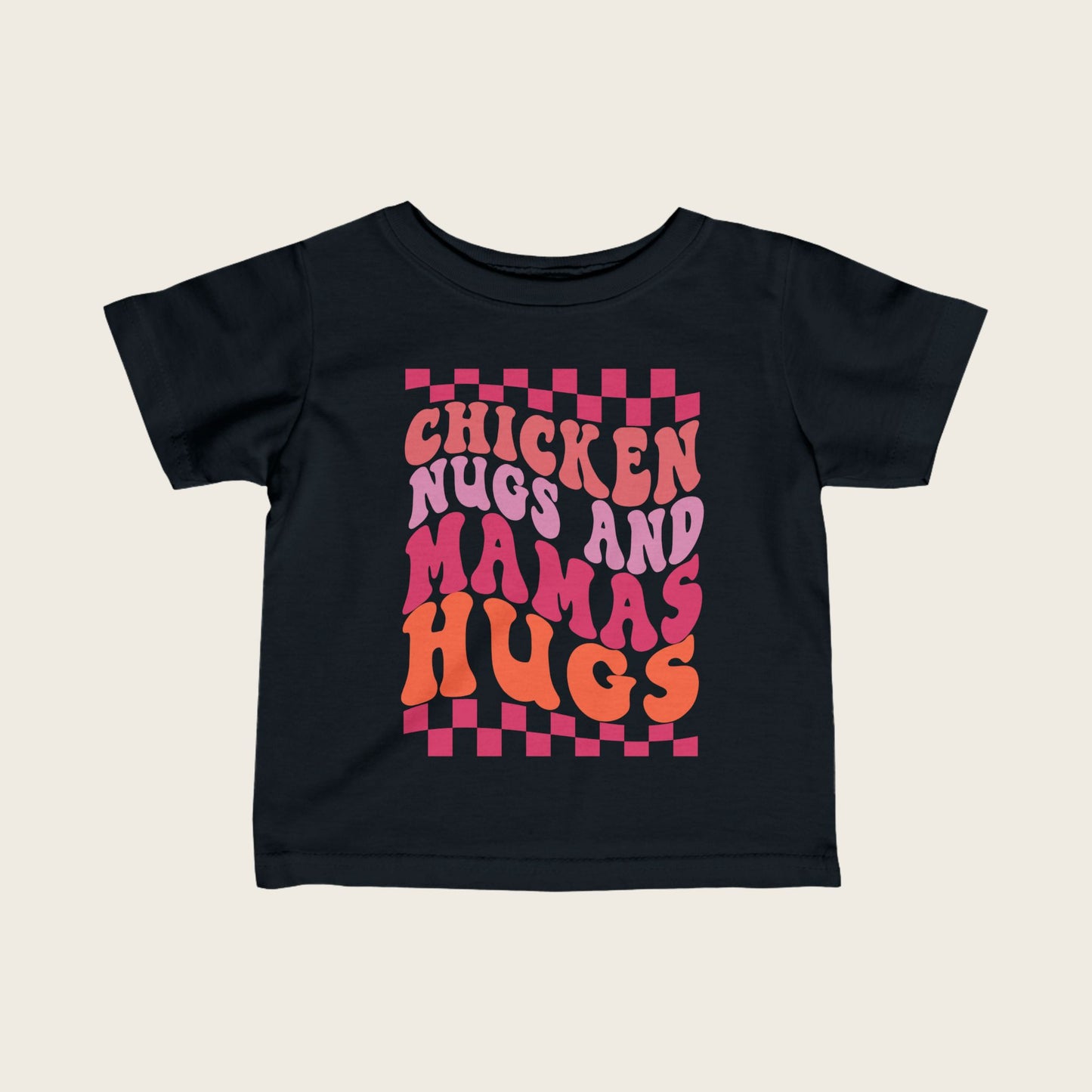 Infant Tee - Chicken and Nugs, Mama's Hugs