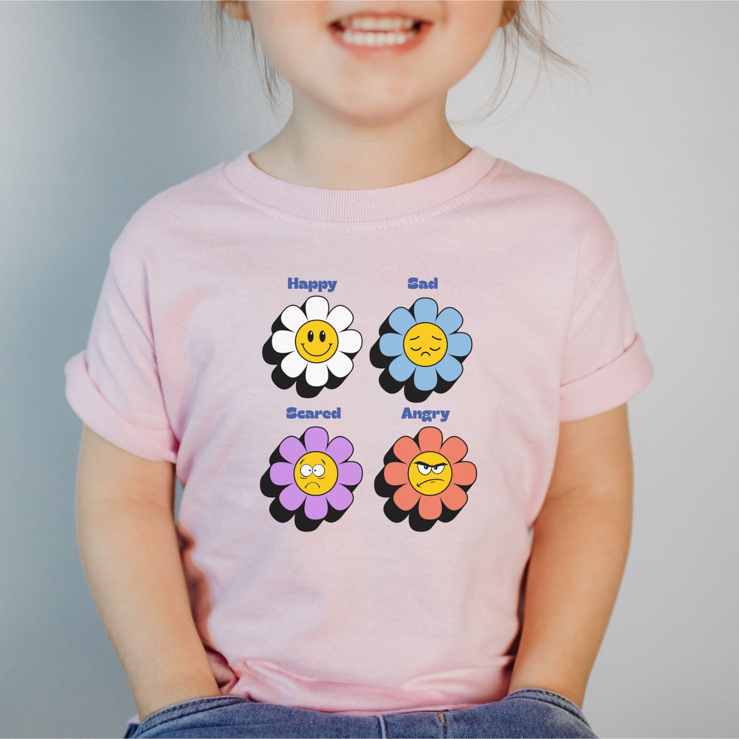 Emotion Toddler Tee Feelings Shirt for 2-4-Year-Olds