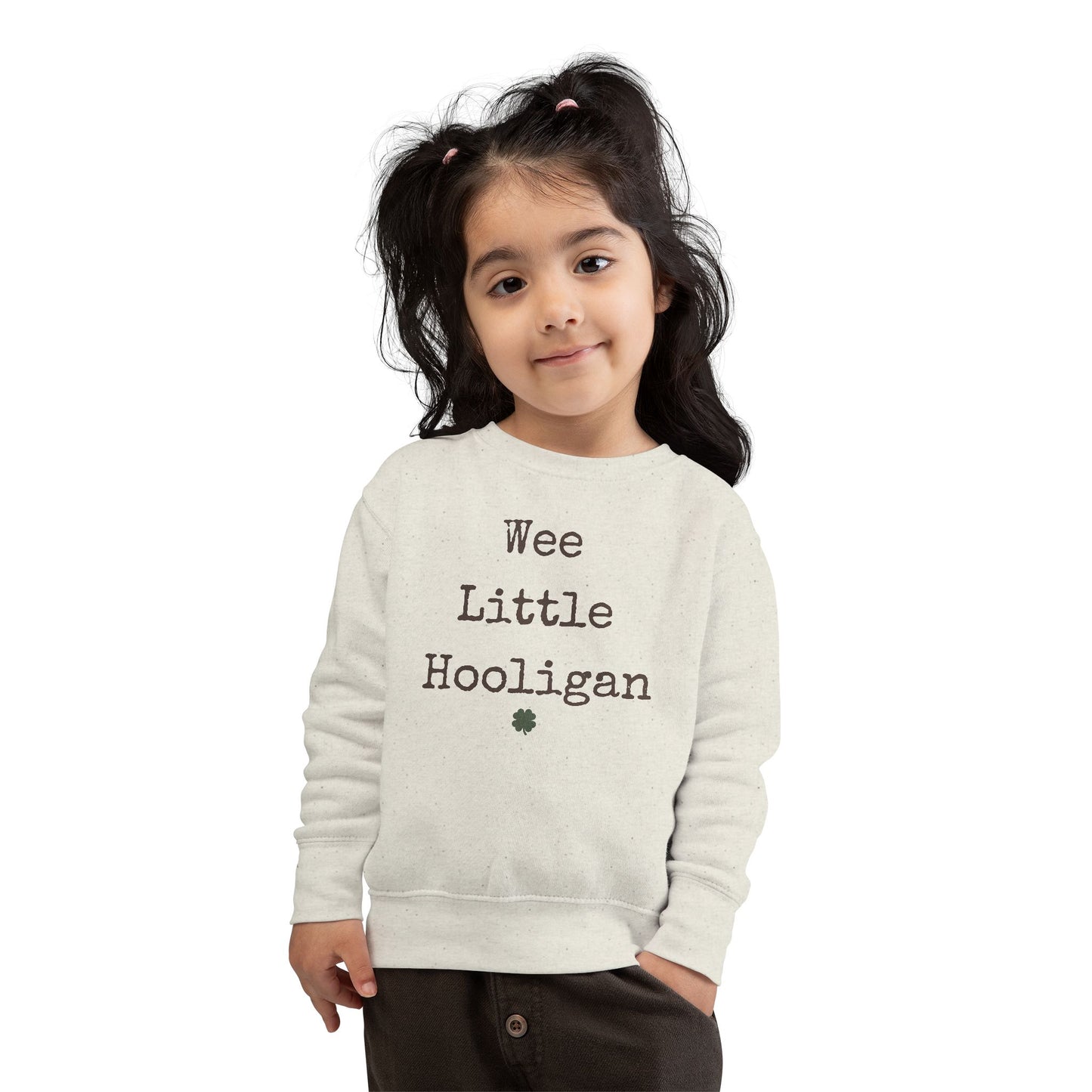 Toddler Sweatshirt with 'Wee Little Hooligan'
