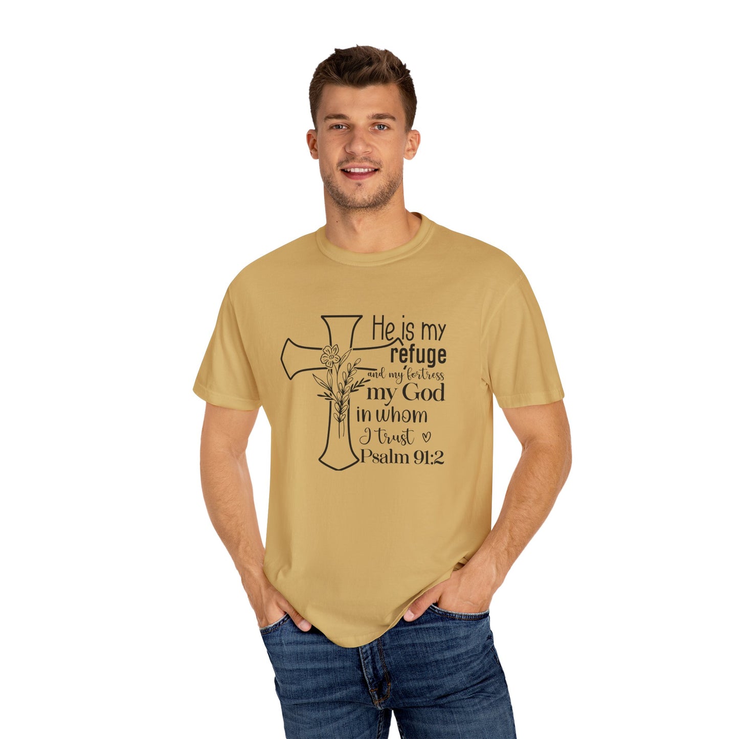 Comfort Colors® Christian Shirt Cross Shirt Every Morning Bible Verse Shirt Religious Women Gift Faith Tee Christian Gifts JesusTee 91:2