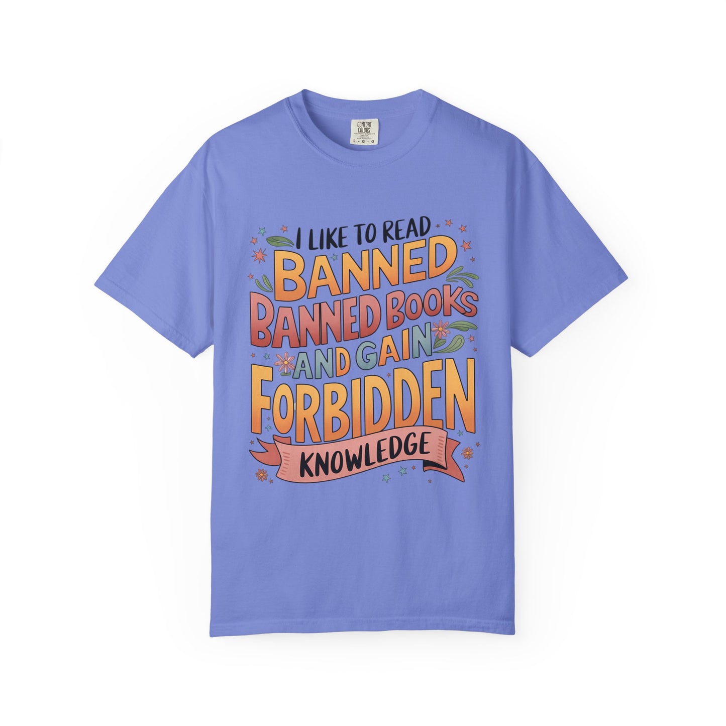 I Like To Read Banned Books Shirt Banned Books Comfort Colors® Shirt Unisex Super Soft Premium Graphic T-Shirt,Reading Shirt Librarian Shirt