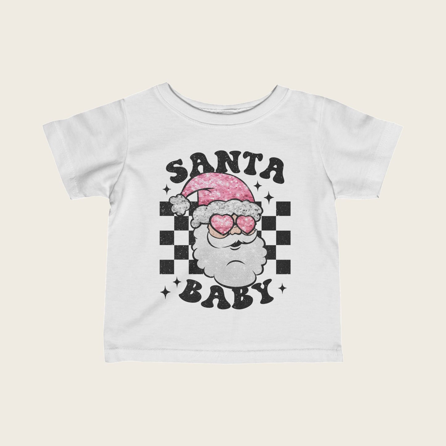 Christmas Infant Tee - Shining Santa Baby