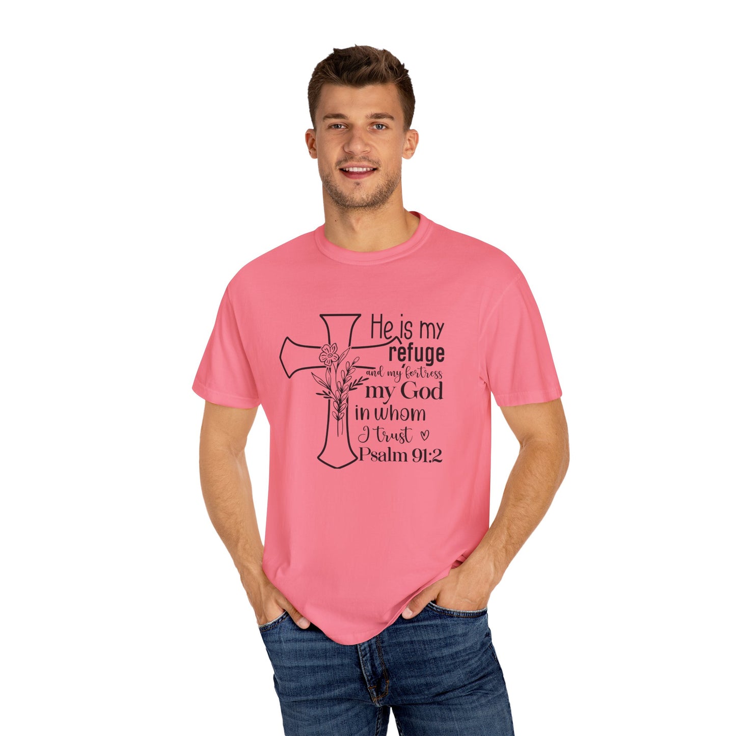 Comfort Colors® Christian Shirt Cross Shirt Every Morning Bible Verse Shirt Religious Women Gift Faith Tee Christian Gifts JesusTee 91:2