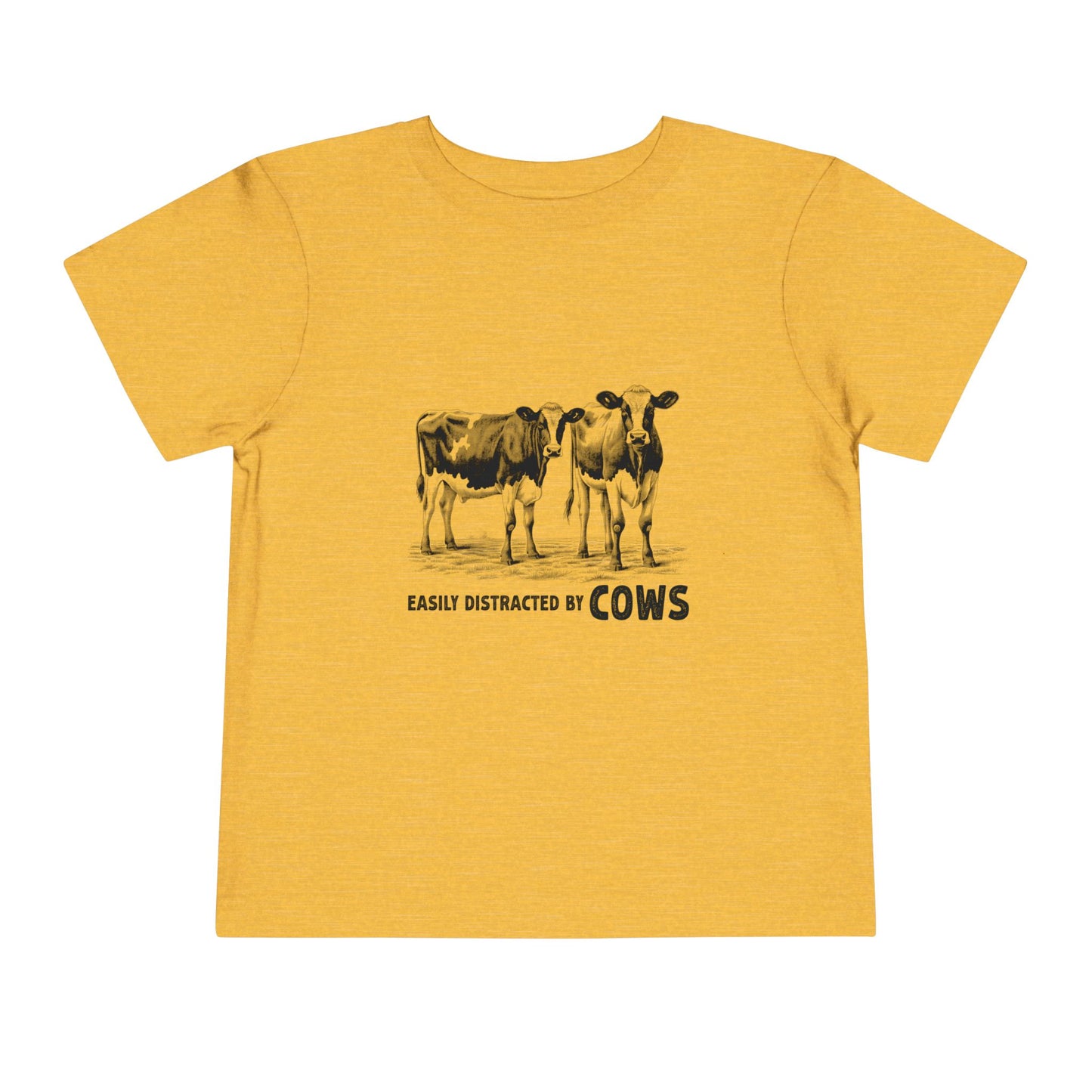 Farm Toddler Tee Easily Distracted By Cows