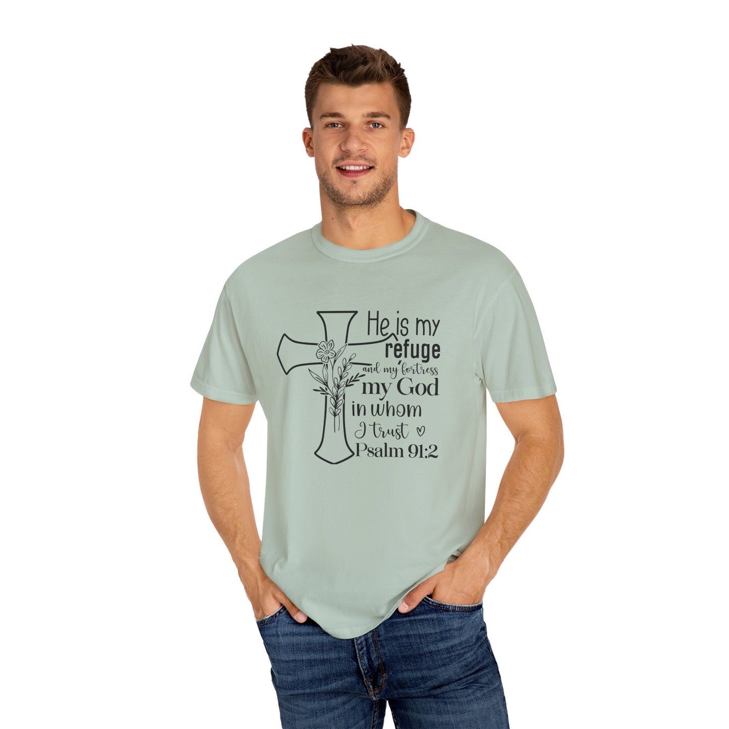 Comfort Colors® Christian Shirt Cross Shirt Every Morning Bible Verse Shirt Religious Women Gift Faith Tee Christian Gifts JesusTee 91:2