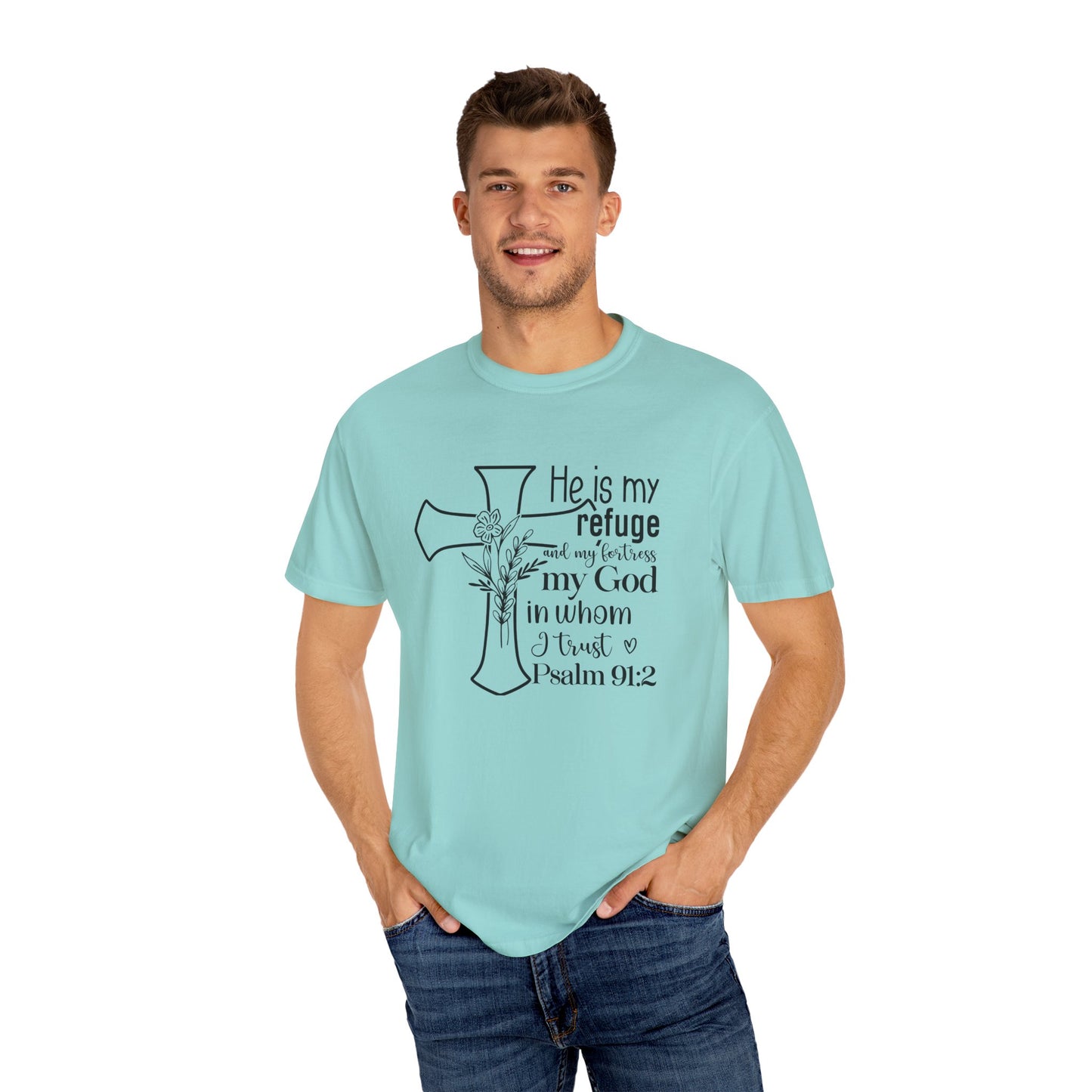 Comfort Colors® Christian Shirt Cross Shirt Every Morning Bible Verse Shirt Religious Women Gift Faith Tee Christian Gifts JesusTee 91:2