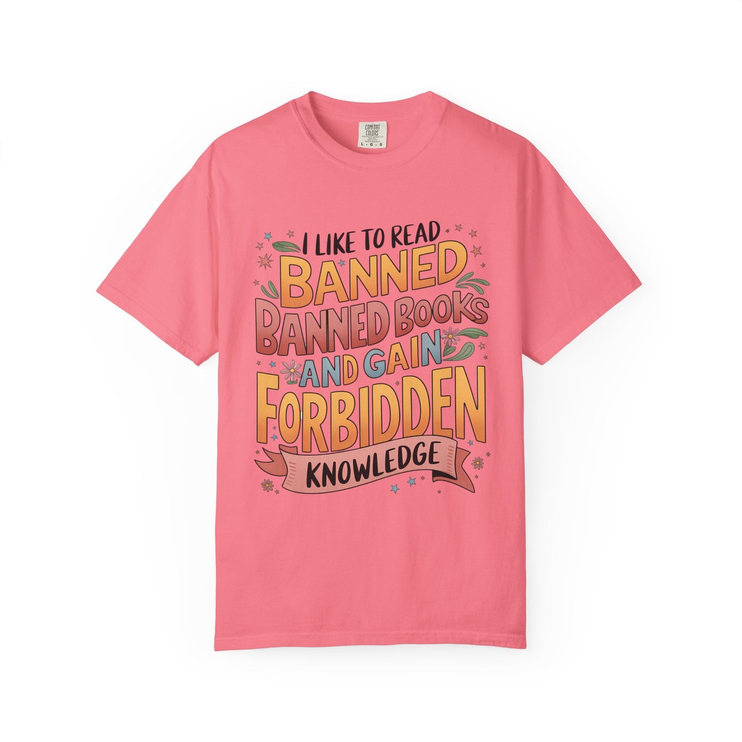I Like To Read Banned Books Shirt Banned Books Comfort Colors® Shirt Unisex Super Soft Premium Graphic T-Shirt,Reading Shirt Librarian Shirt