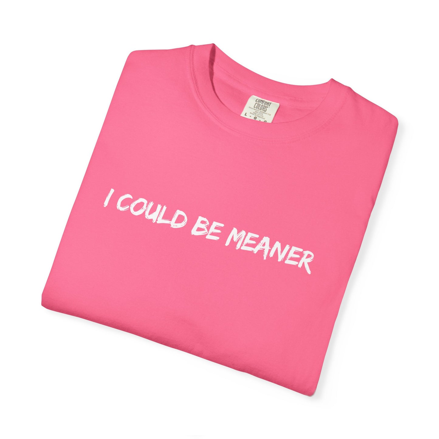 I Could Be Meaner Soft but Strong Retro Mental Health Quote Shirt | Comfort Colors® Empowerment Tee Therapy Gift for Women