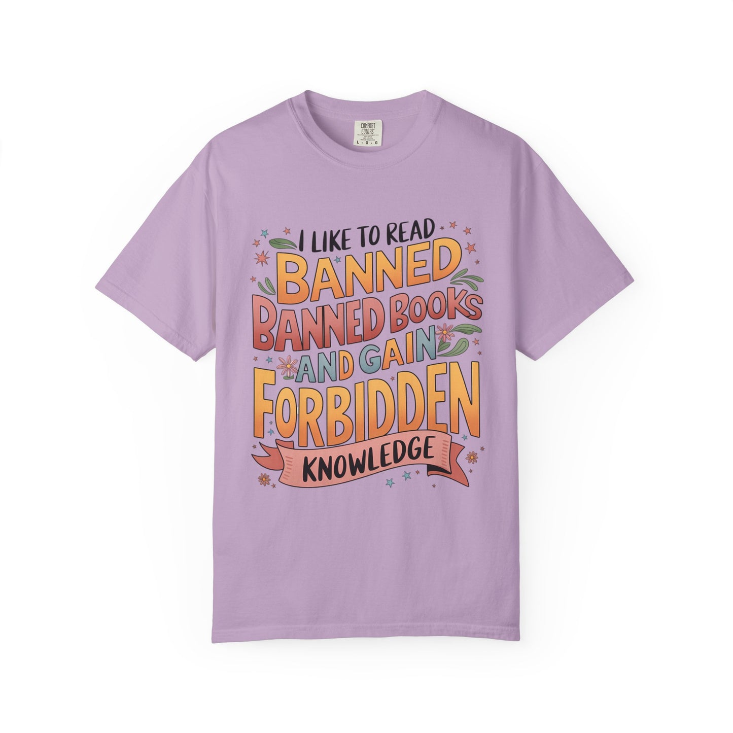 I Like To Read Banned Books Shirt Banned Books Comfort Colors® Shirt Unisex Super Soft Premium Graphic T-Shirt,Reading Shirt Librarian Shirt