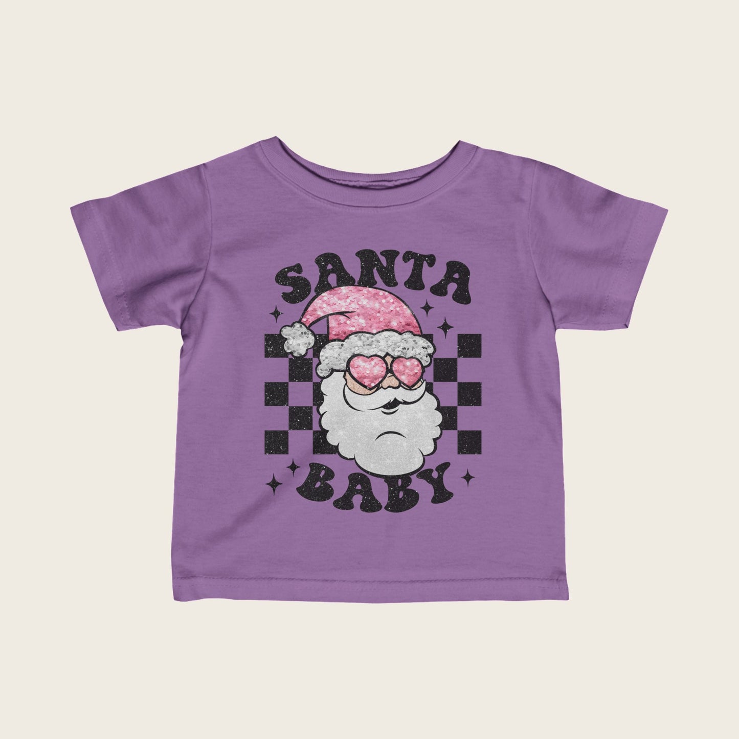 Christmas Infant Tee - Shining Santa Baby