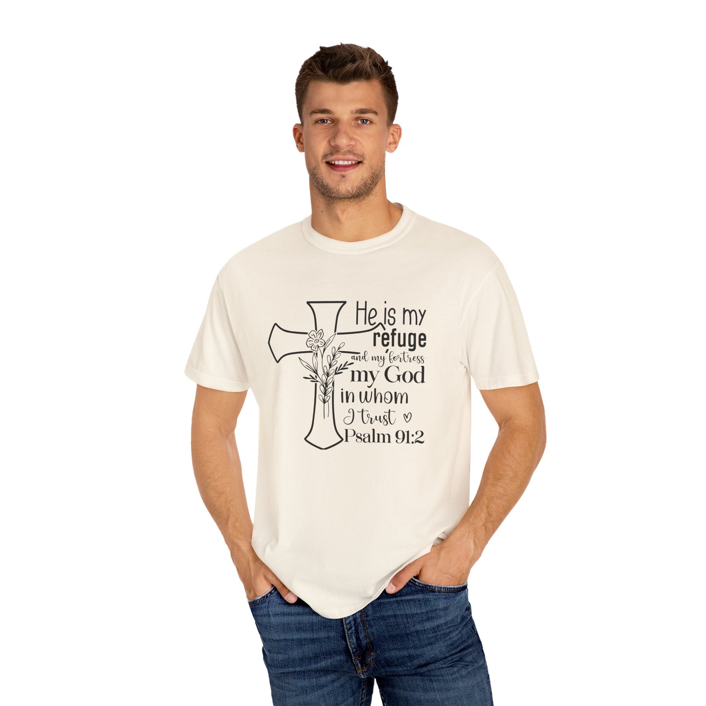 Comfort Colors® Christian Shirt Cross Shirt Every Morning Bible Verse Shirt Religious Women Gift Faith Tee Christian Gifts JesusTee 91:2