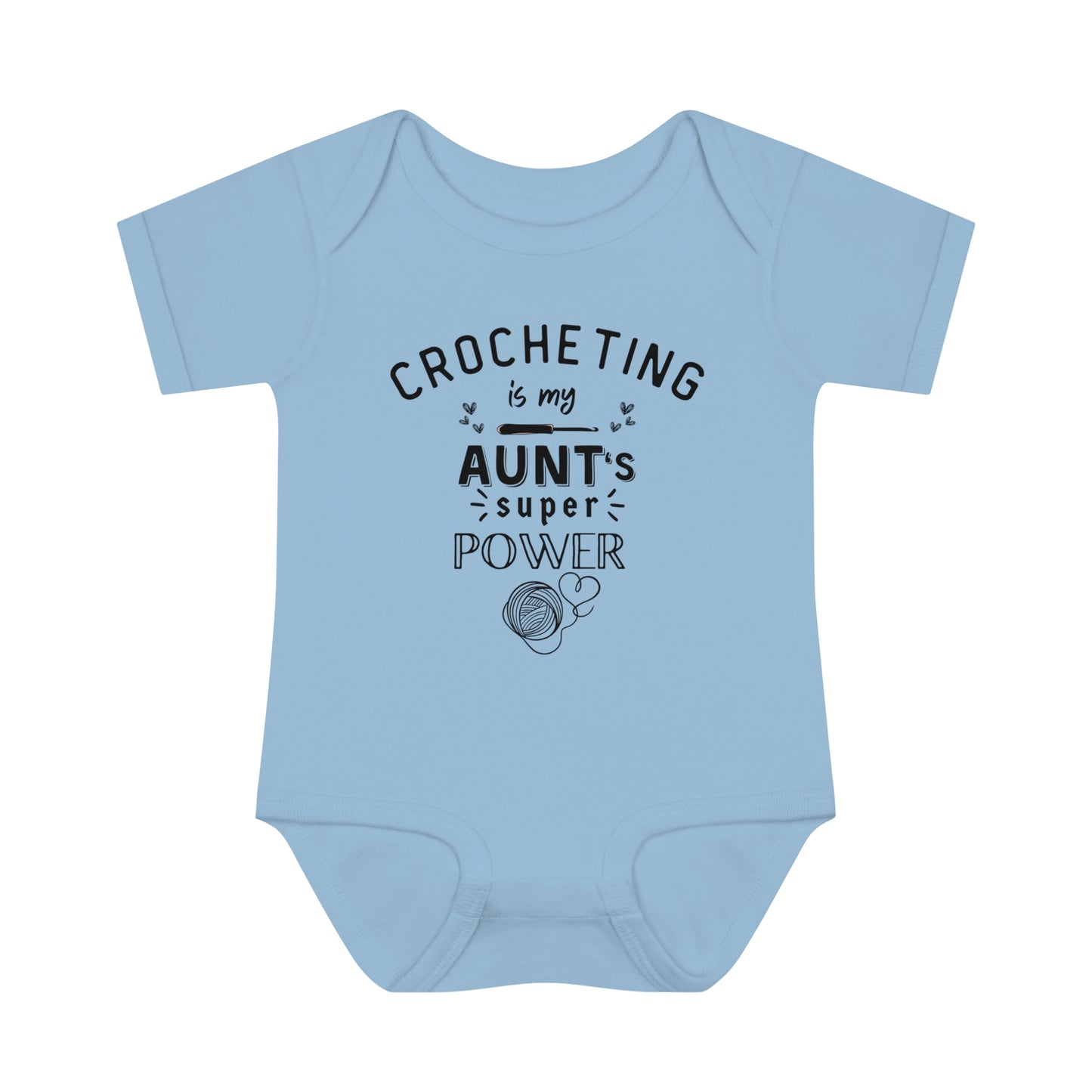 Baby Bodysuit Crocheting is My Aunt's Super Power XXS03