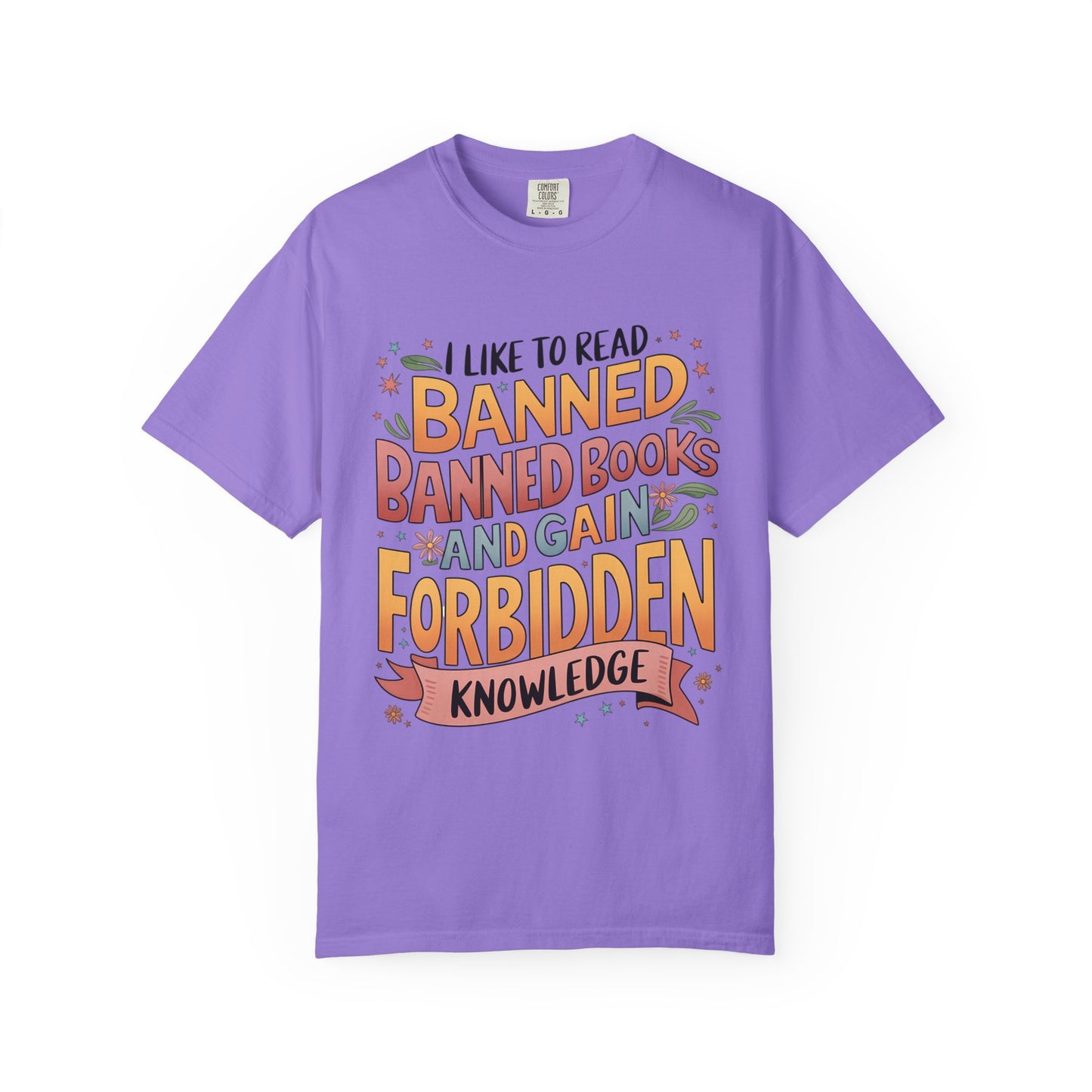 I Like To Read Banned Books Shirt Banned Books Comfort Colors® Shirt Unisex Super Soft Premium Graphic T-Shirt,Reading Shirt Librarian Shirt