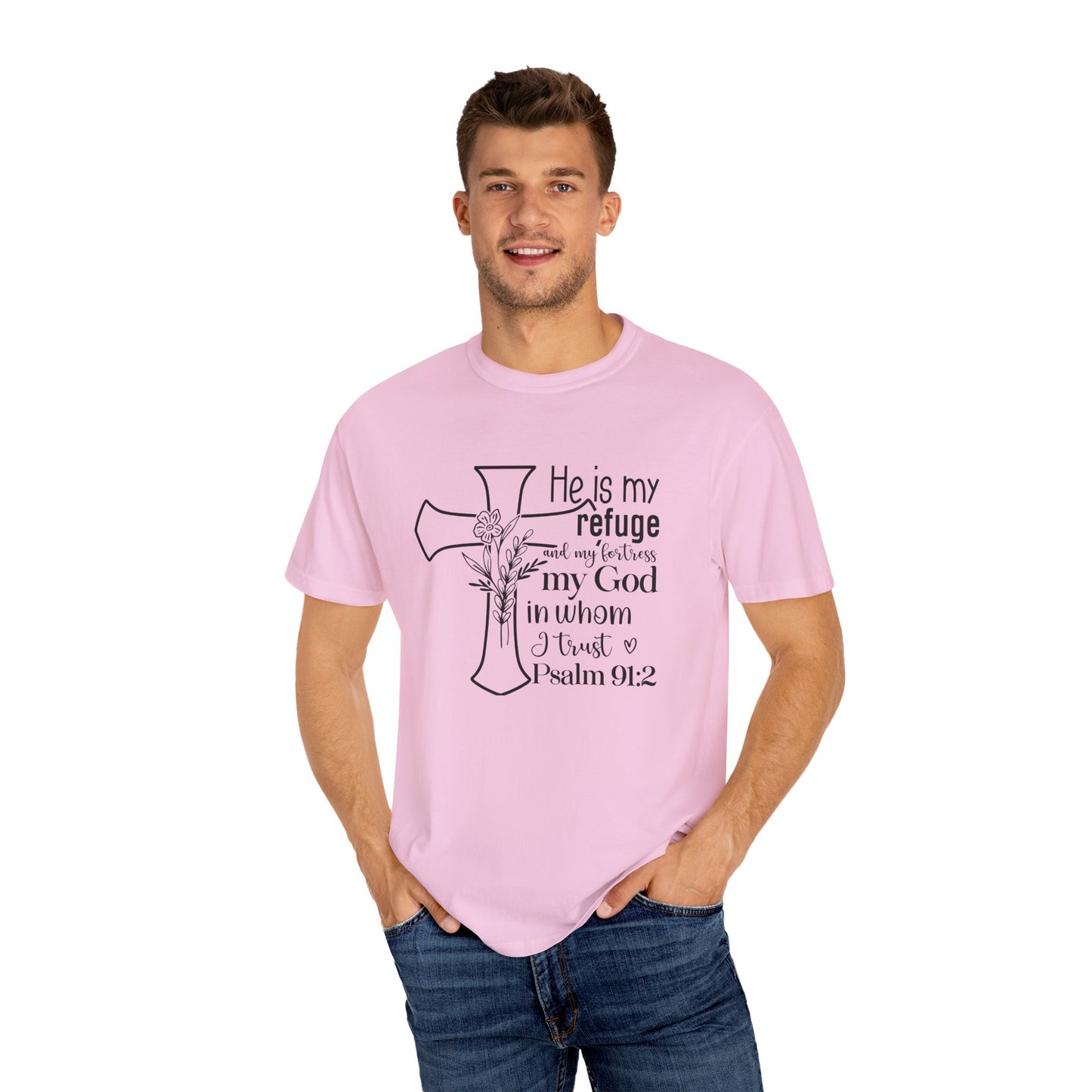 Comfort Colors® Christian Shirt Cross Shirt Every Morning Bible Verse Shirt Religious Women Gift Faith Tee Christian Gifts JesusTee 91:2