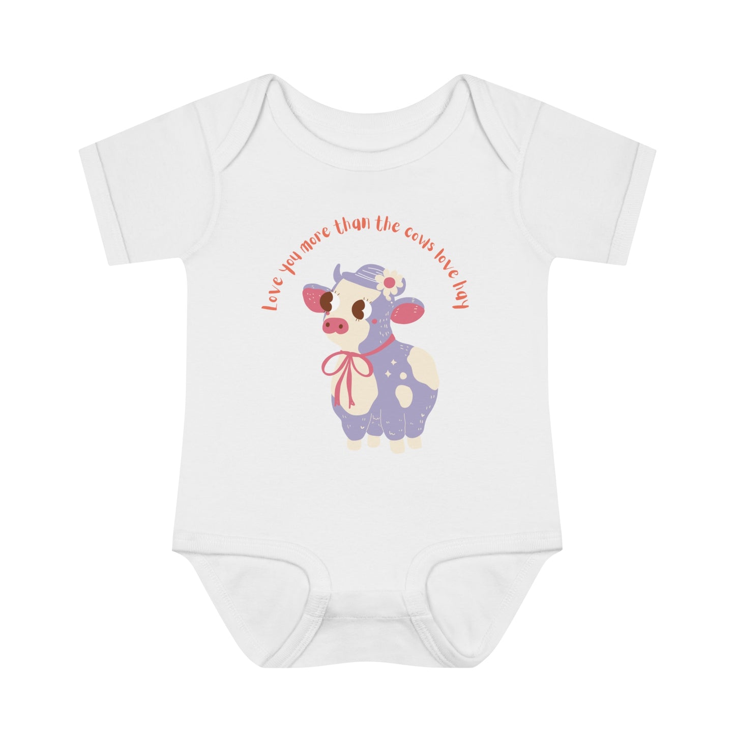 Baby Bodysuit Love You More Than Cows Love Hay