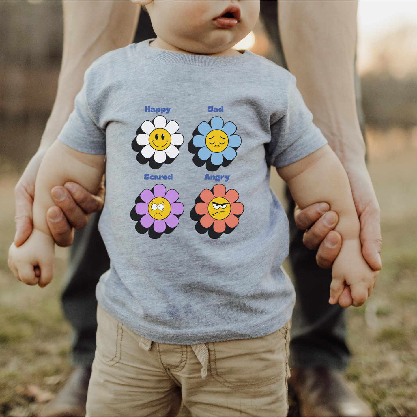 Emotion Toddler Tee Feelings Shirt for 2-4-Year-Olds