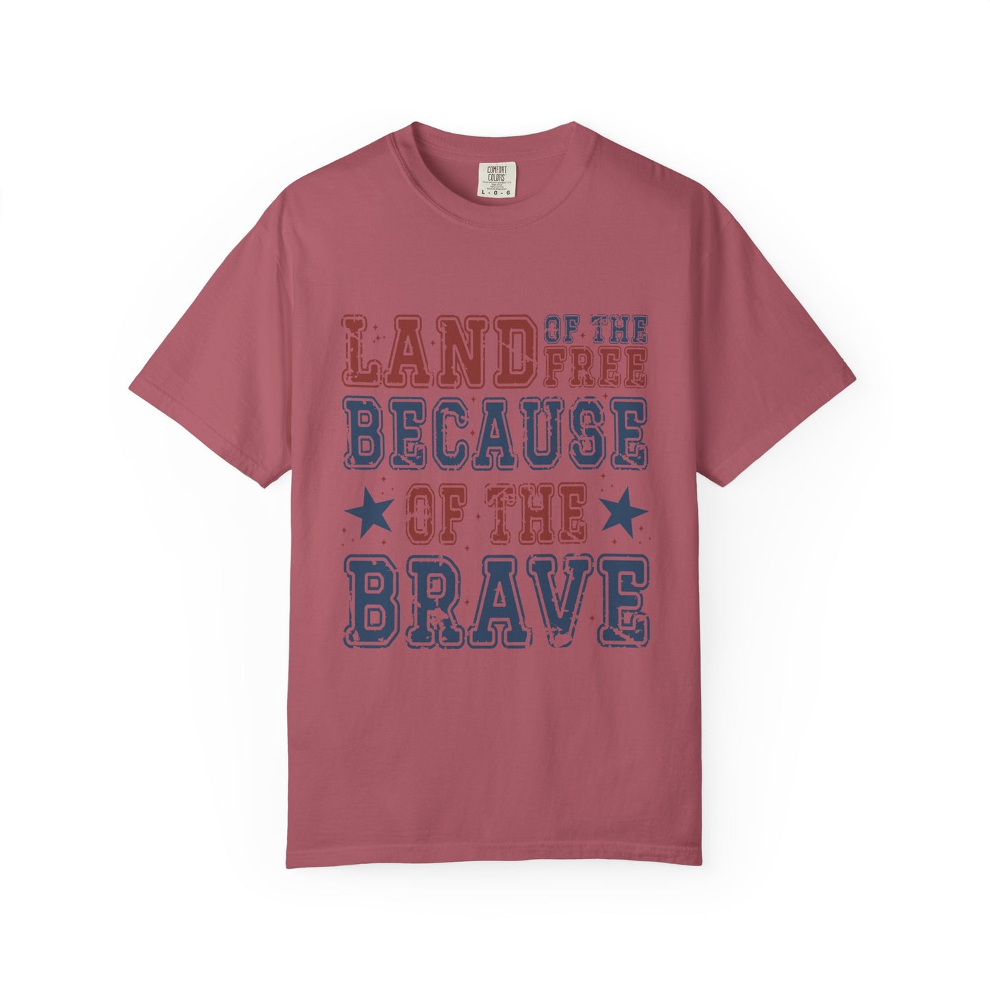 Land Of Free Shirt 4th of July Shirt Comfort Colors® Independence Day Patriotic Mom Dad Gift Exhausted but Free USA Humor Shirt