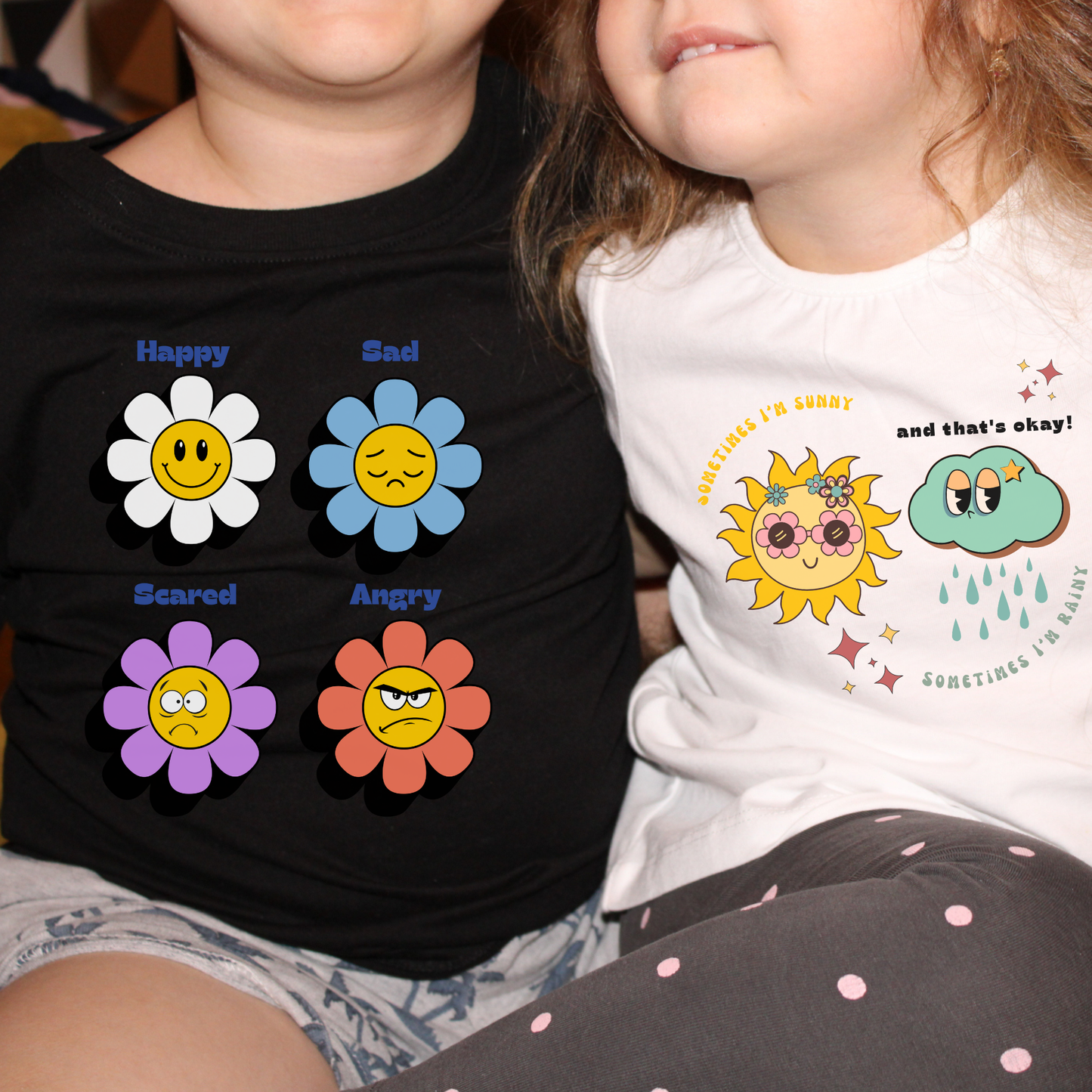 Emotion Toddler Tee Feelings Shirt for 2-4-Year-Olds