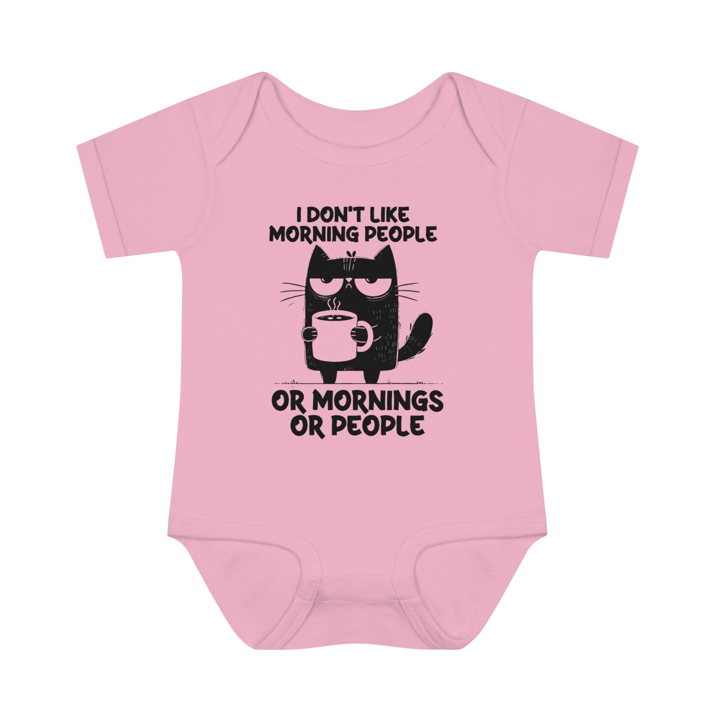 Baby Bodysuit Infant Rib Jumpsuit Don't Like Morning People