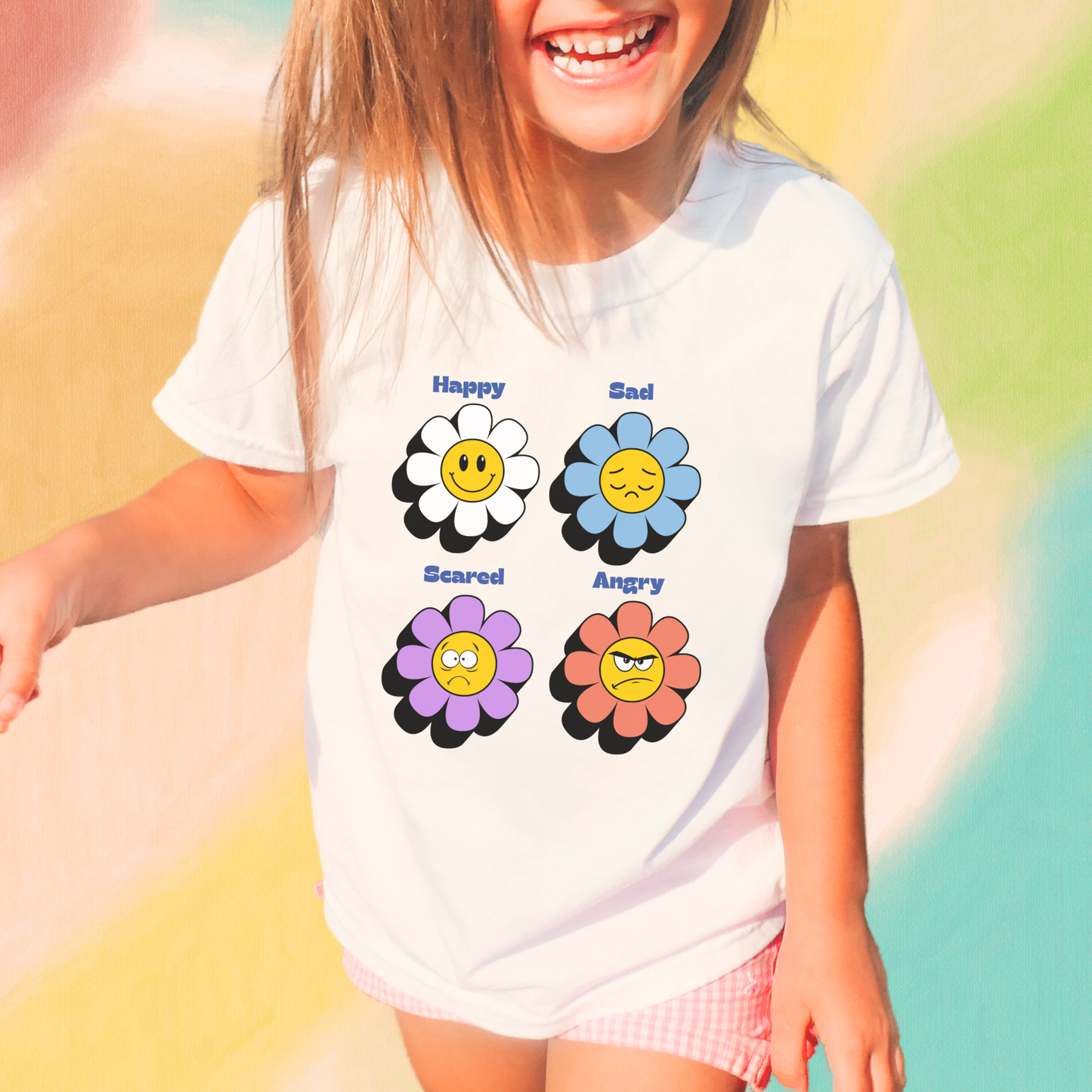 Emotion Toddler Tee Feelings Shirt for 2-4-Year-Olds