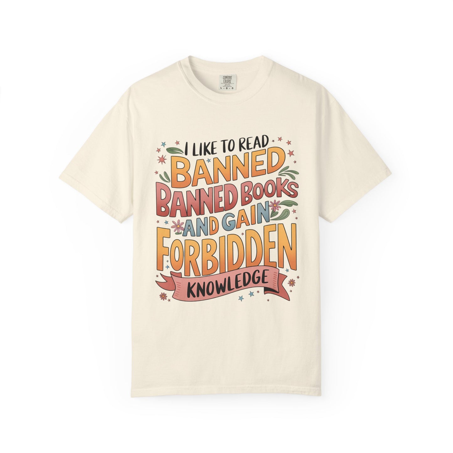 I Like To Read Banned Books Shirt Banned Books Comfort Colors® Shirt Unisex Super Soft Premium Graphic T-Shirt,Reading Shirt Librarian Shirt