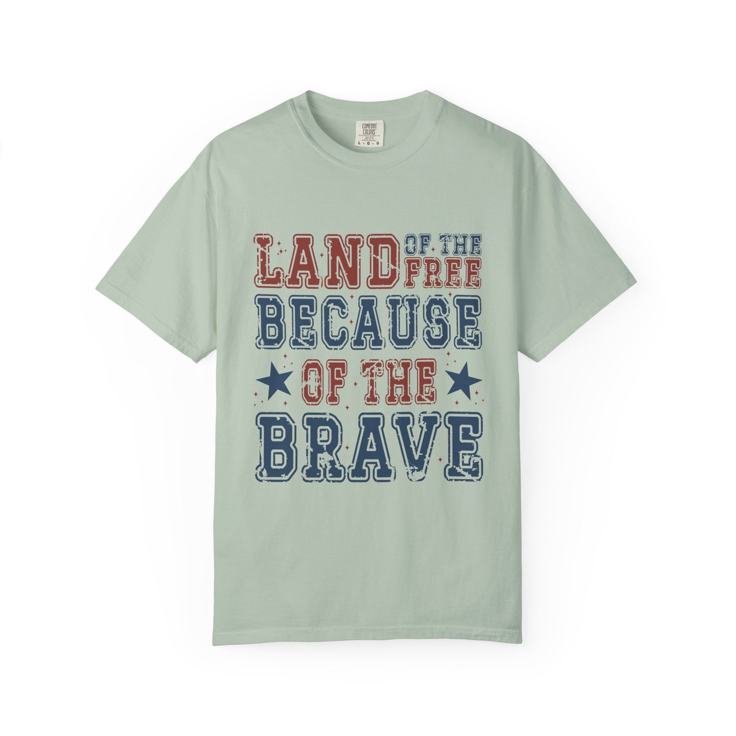 Land Of Free Shirt 4th of July Shirt Comfort Colors® Independence Day Patriotic Mom Dad Gift Exhausted but Free USA Humor Shirt