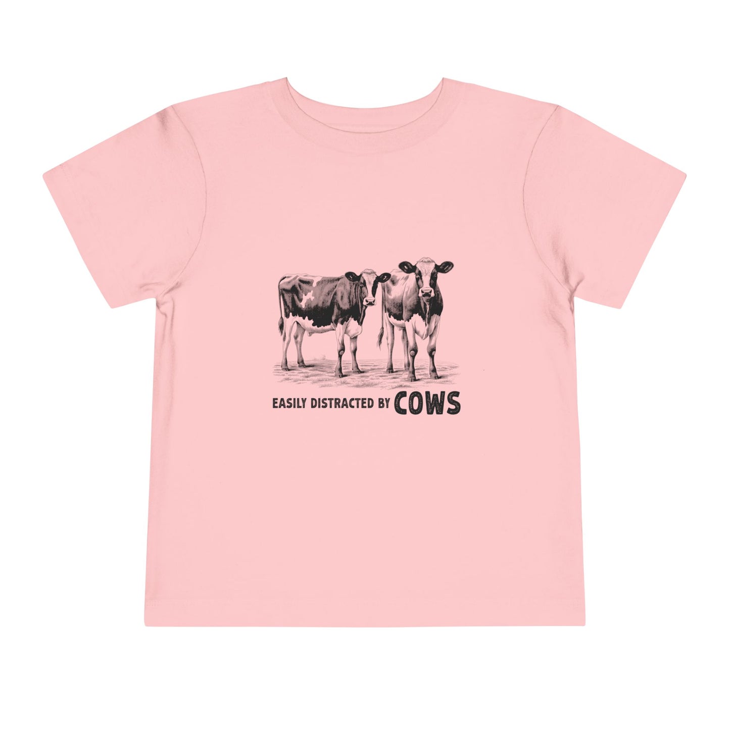 Farm Toddler Tee Easily Distracted By Cows