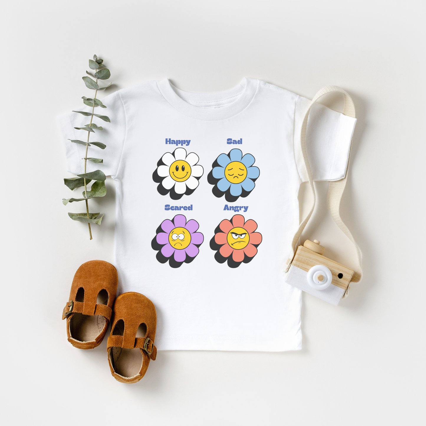 Emotion Toddler Tee Feelings Shirt for 2-4-Year-Olds