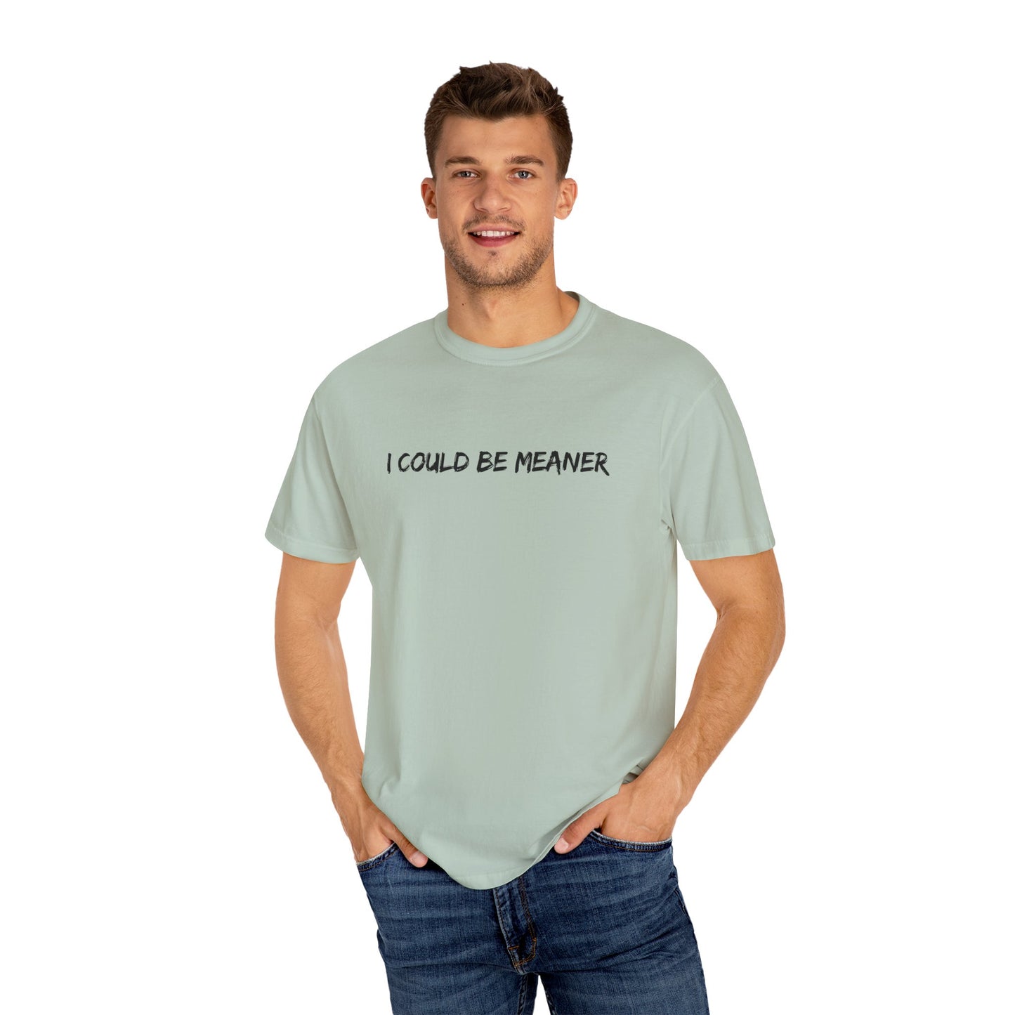 I Could Be Meaner Soft but Strong Retro Mental Health Quote Shirt | Comfort Colors® Empowerment Tee Therapy Gift for Women