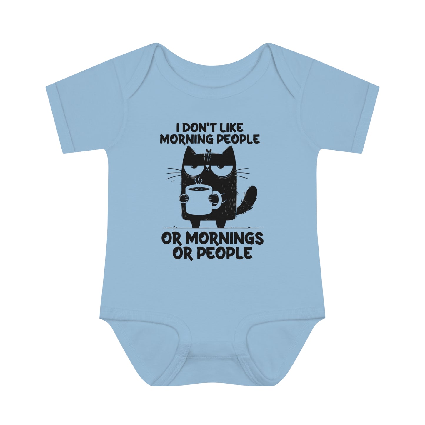 Baby Bodysuit Infant Rib Jumpsuit Don't Like Morning People