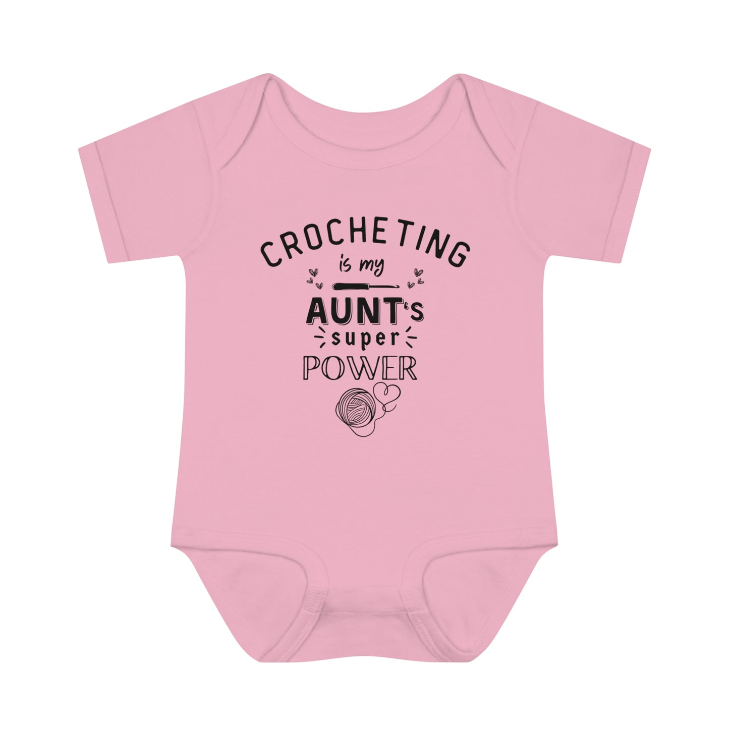 Baby Bodysuit Crocheting is My Aunt's Super Power XXS03