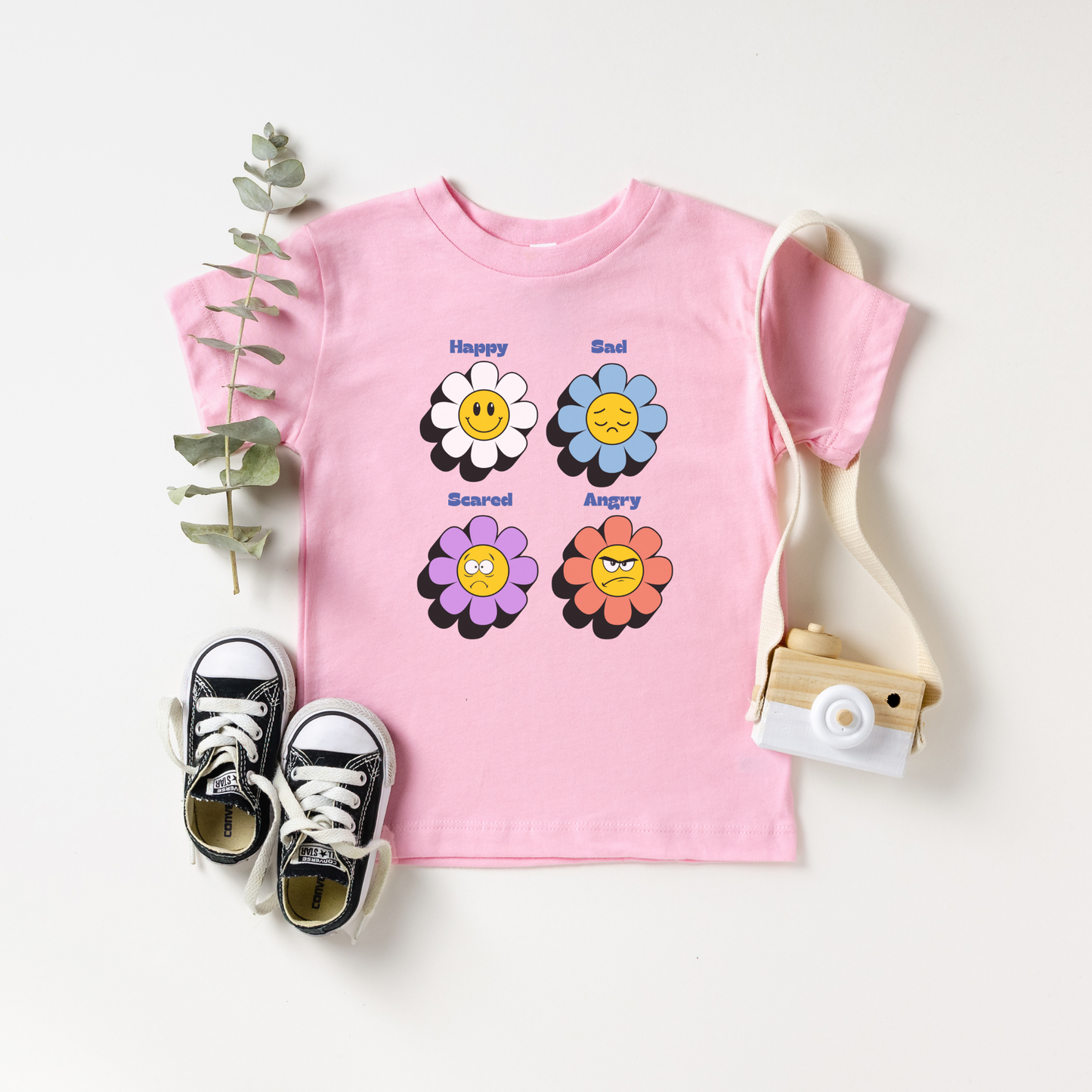 Emotion Toddler Tee Feelings Shirt for 2-4-Year-Olds