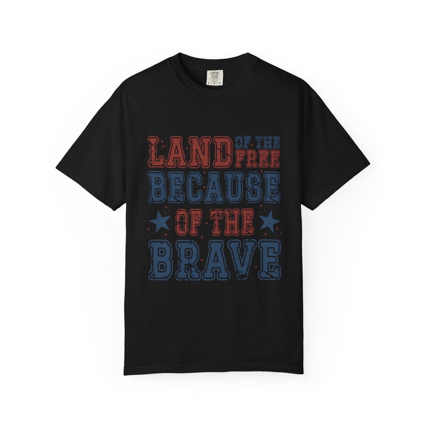 Land Of Free Shirt 4th of July Shirt Comfort Colors® Independence Day Patriotic Mom Dad Gift Exhausted but Free USA Humor Shirt