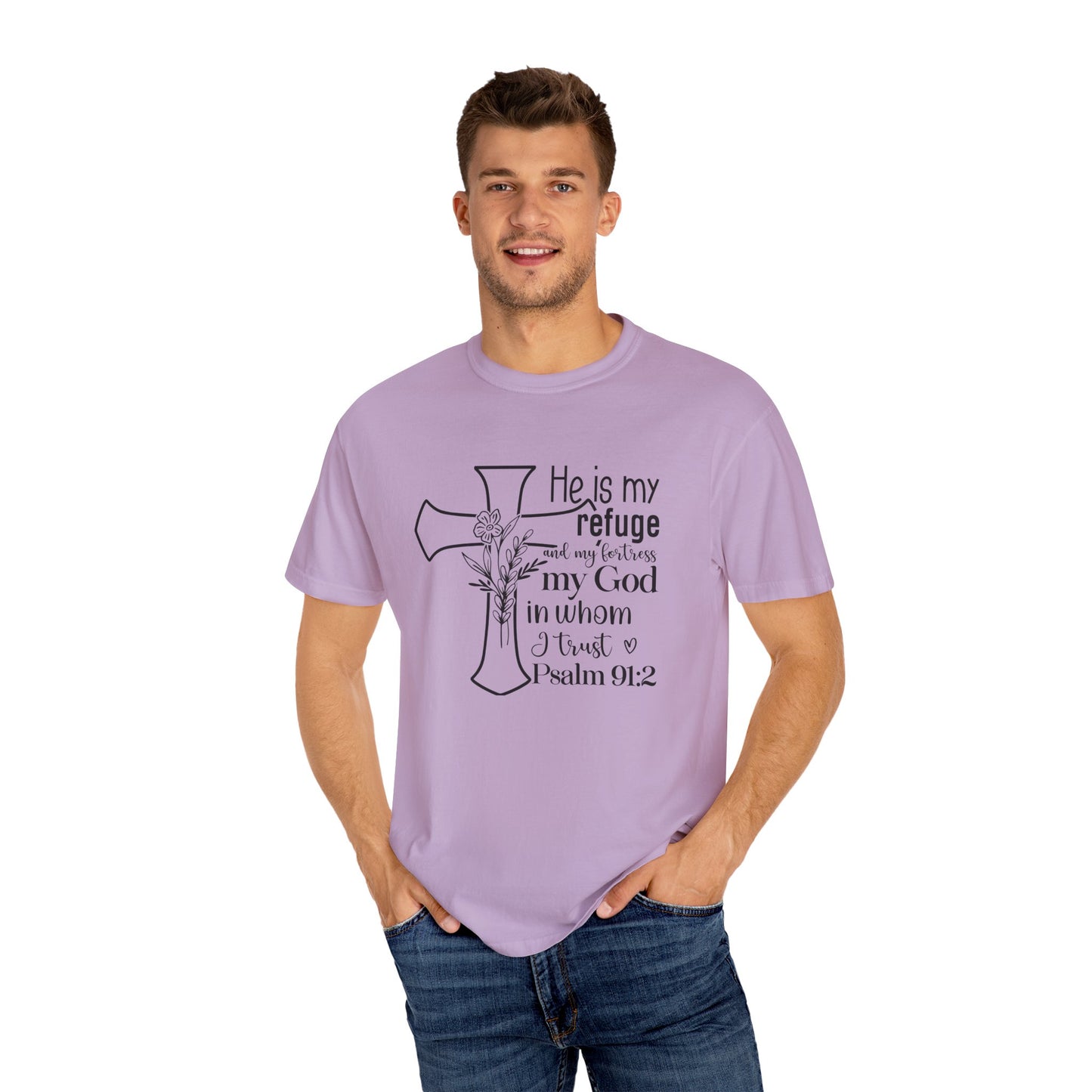 Comfort Colors® Christian Shirt Cross Shirt Every Morning Bible Verse Shirt Religious Women Gift Faith Tee Christian Gifts JesusTee 91:2