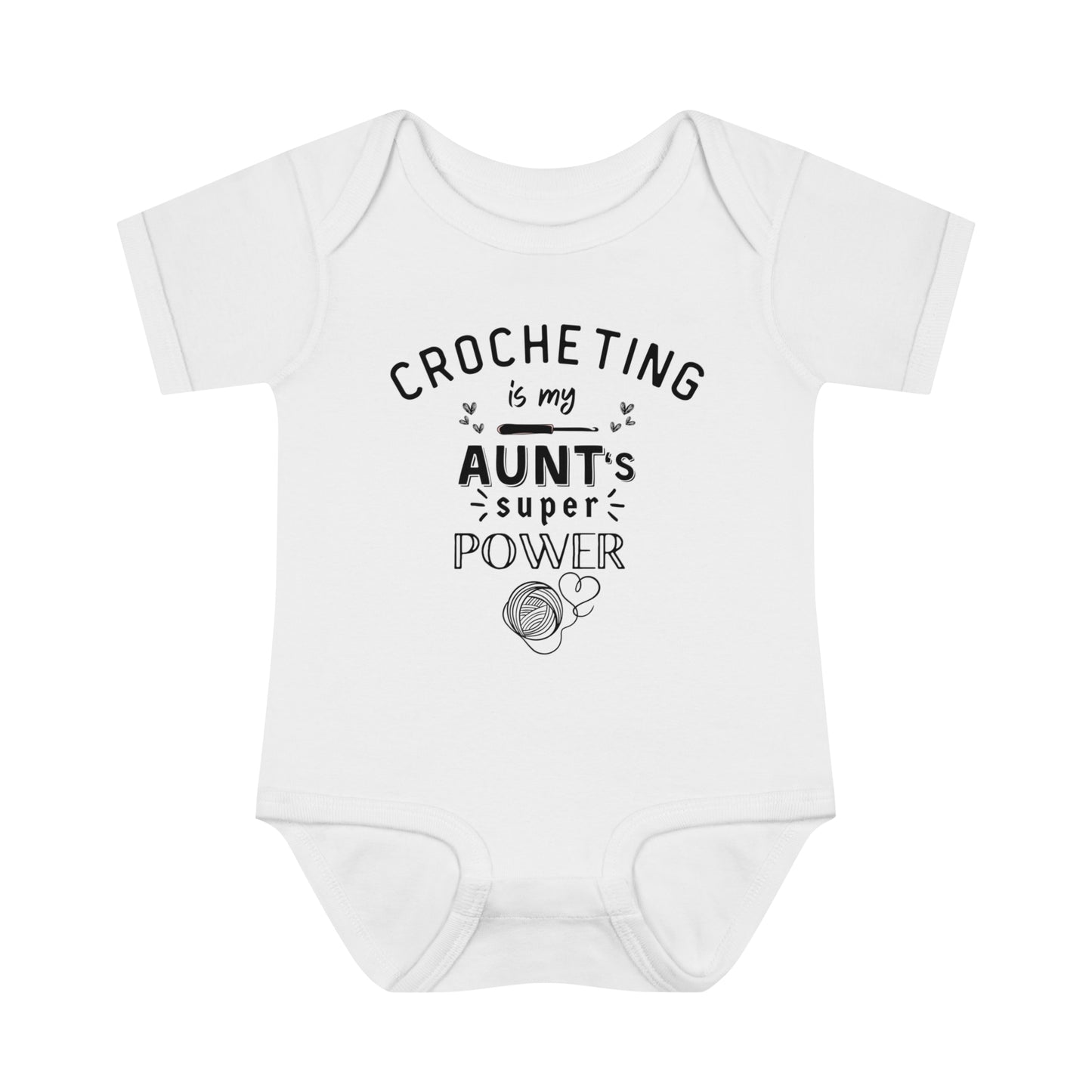 Baby Bodysuit Crocheting is My Aunt's Super Power XXS03