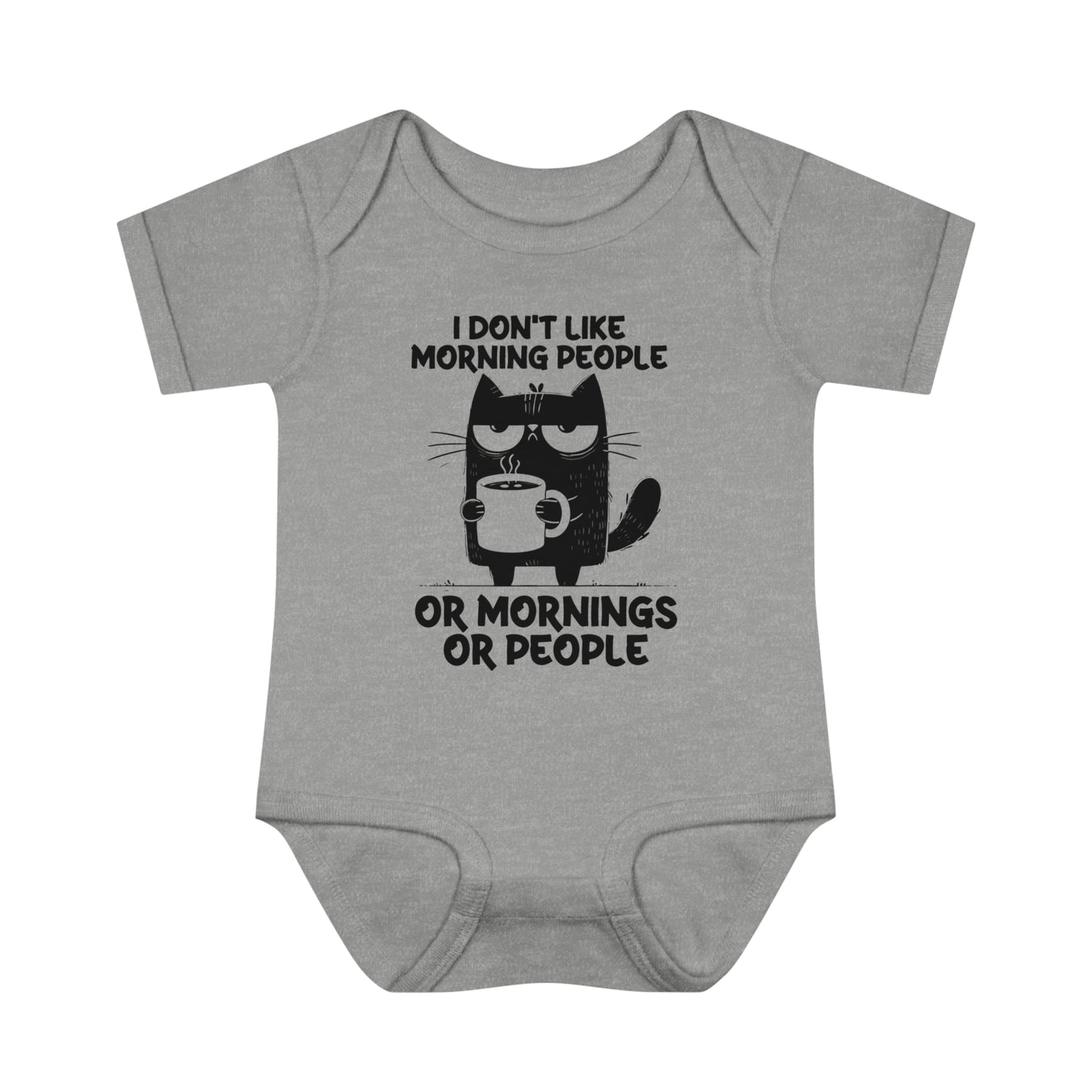 Baby Bodysuit Infant Rib Jumpsuit Don't Like Morning People