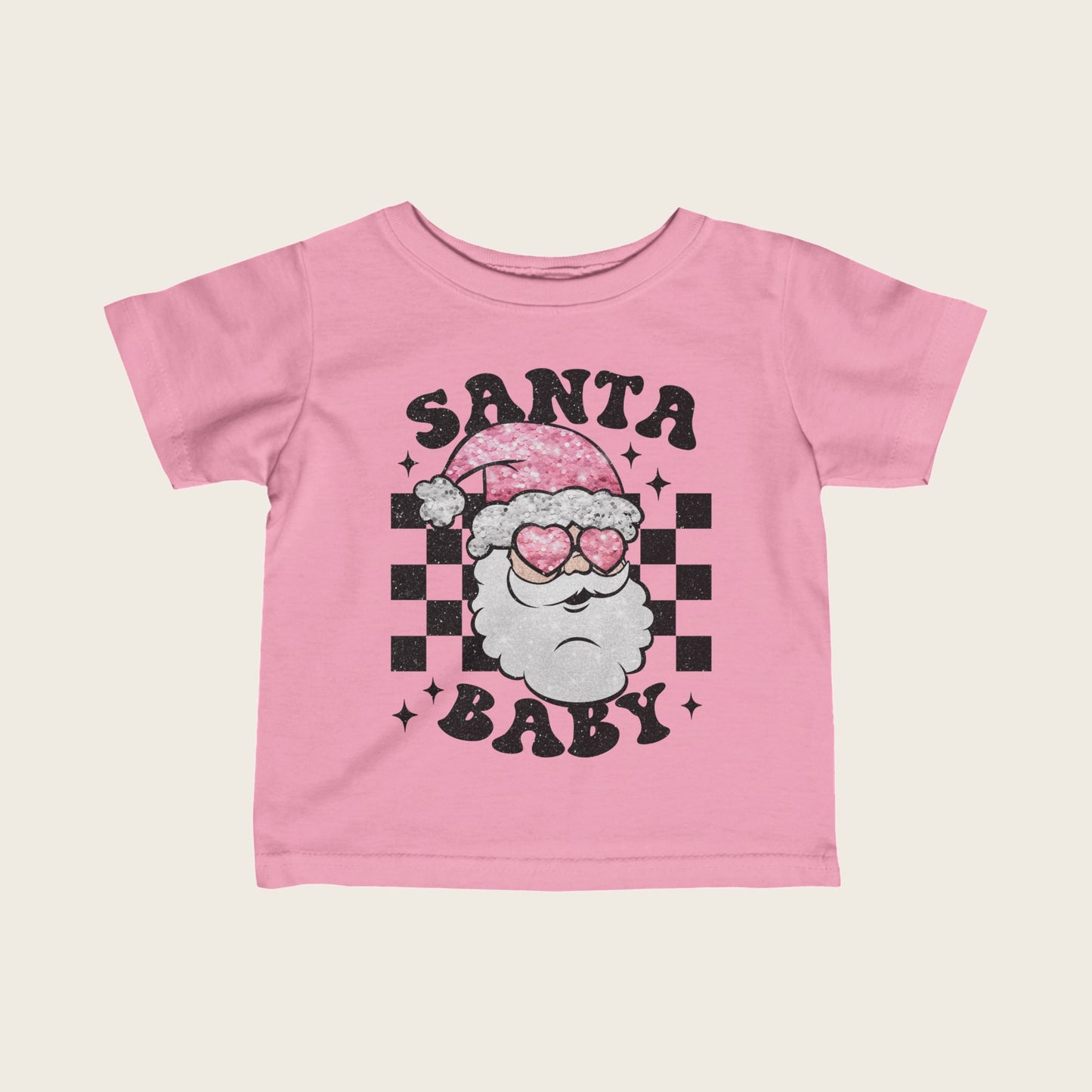 Christmas Infant Tee - Shining Santa Baby