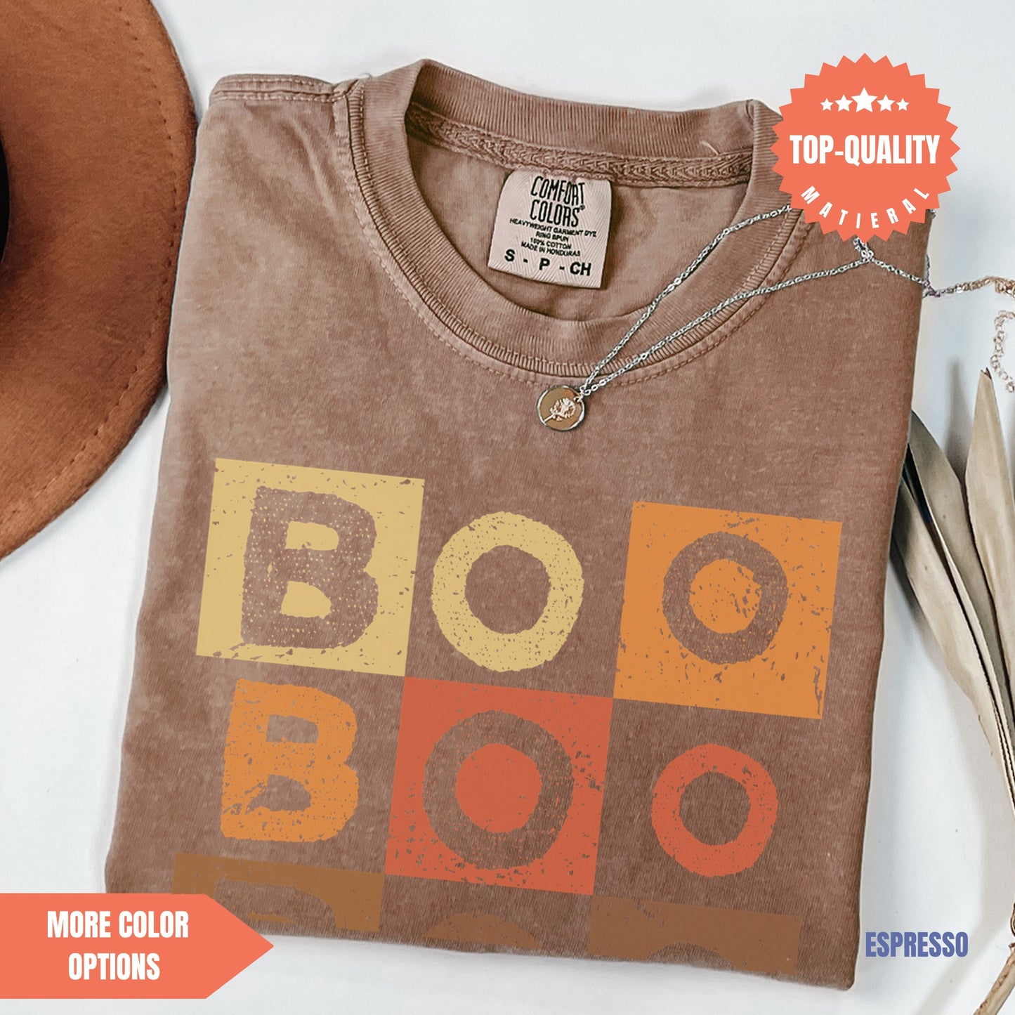 a t - shirt with the words boo boo on it