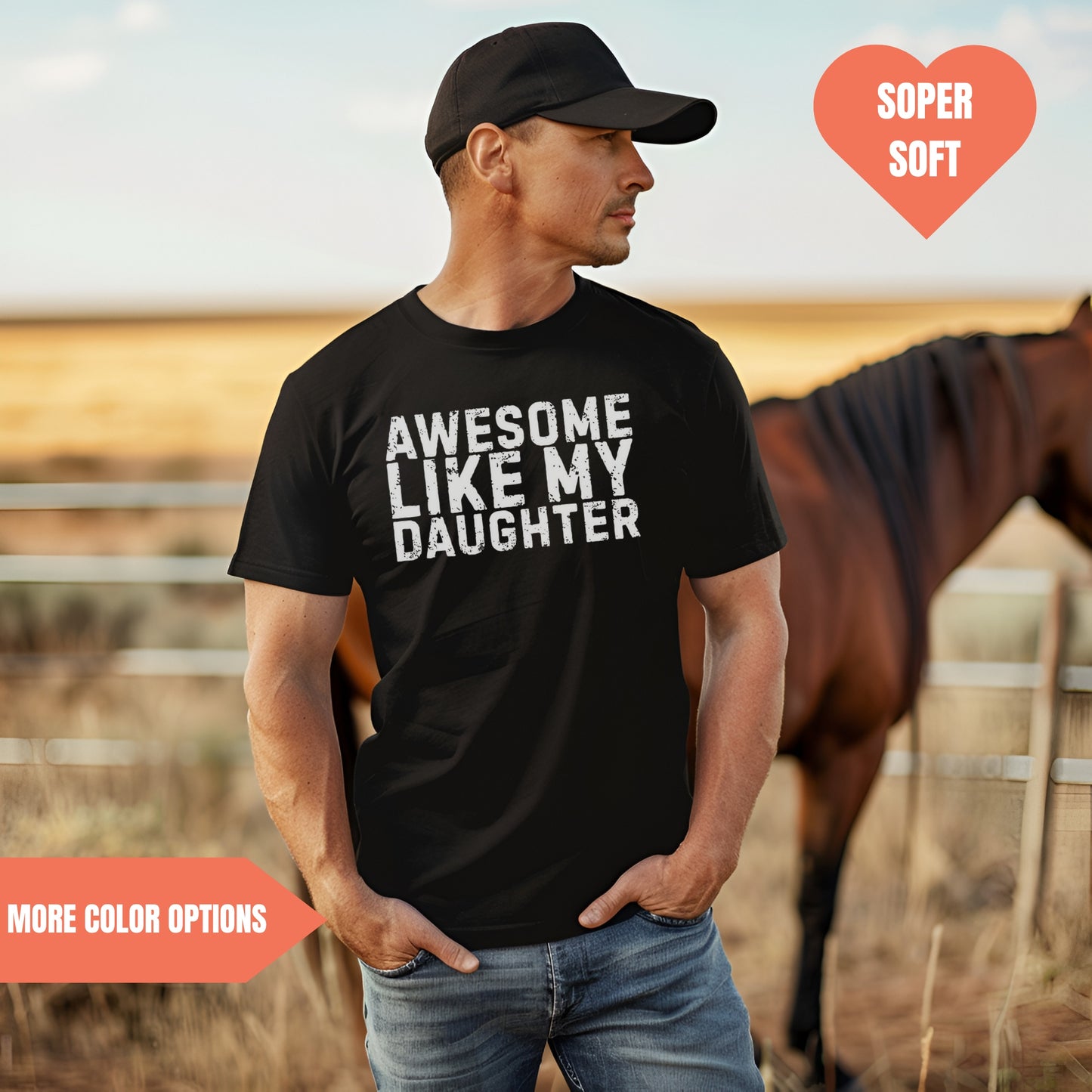 Awesome Like My Daughter T-Shirt For Father