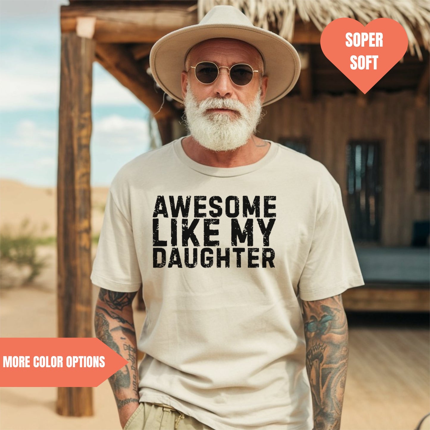 Awesome Like My Daughter T-Shirt For Father