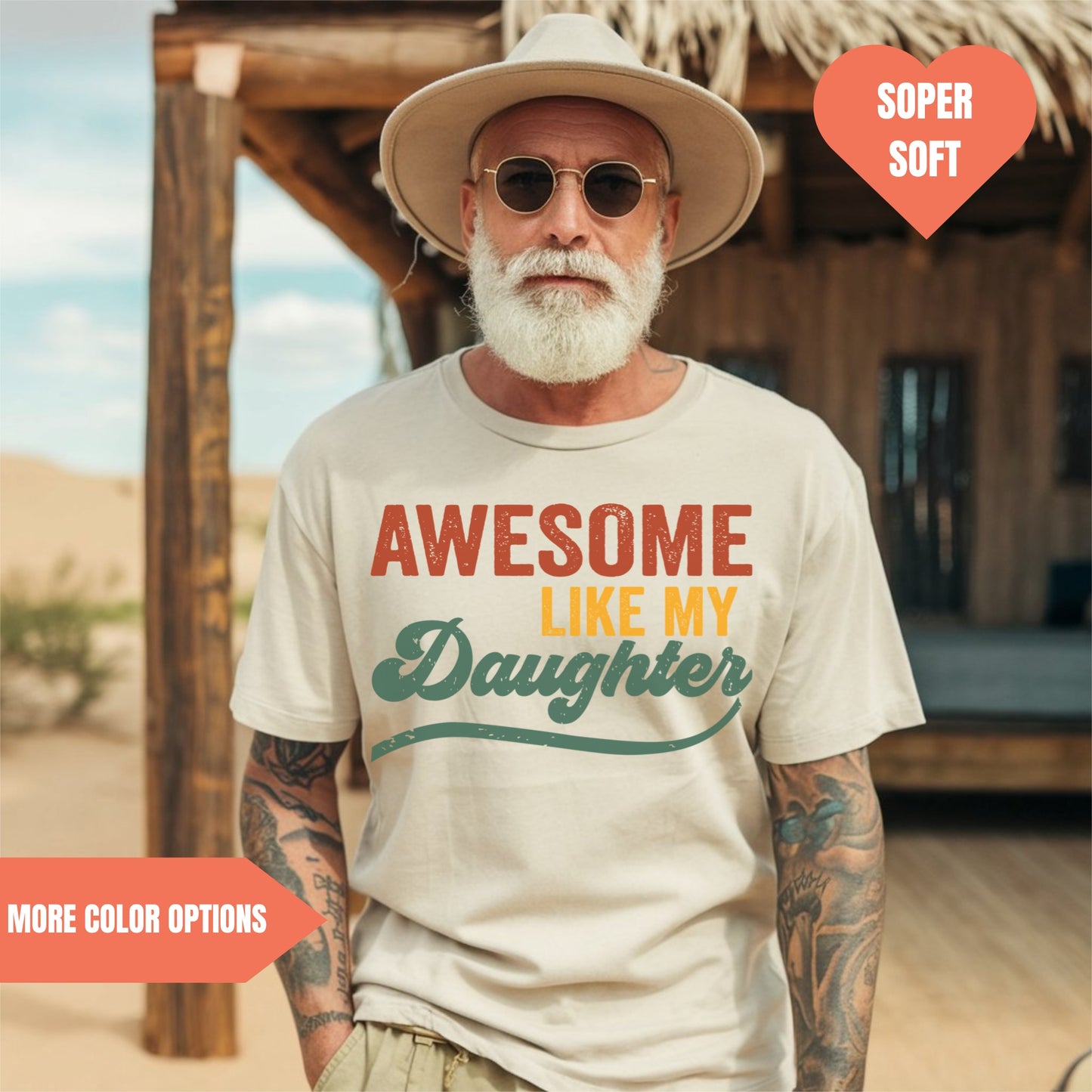 Awesome Like My Daughter Retro T-Shirt