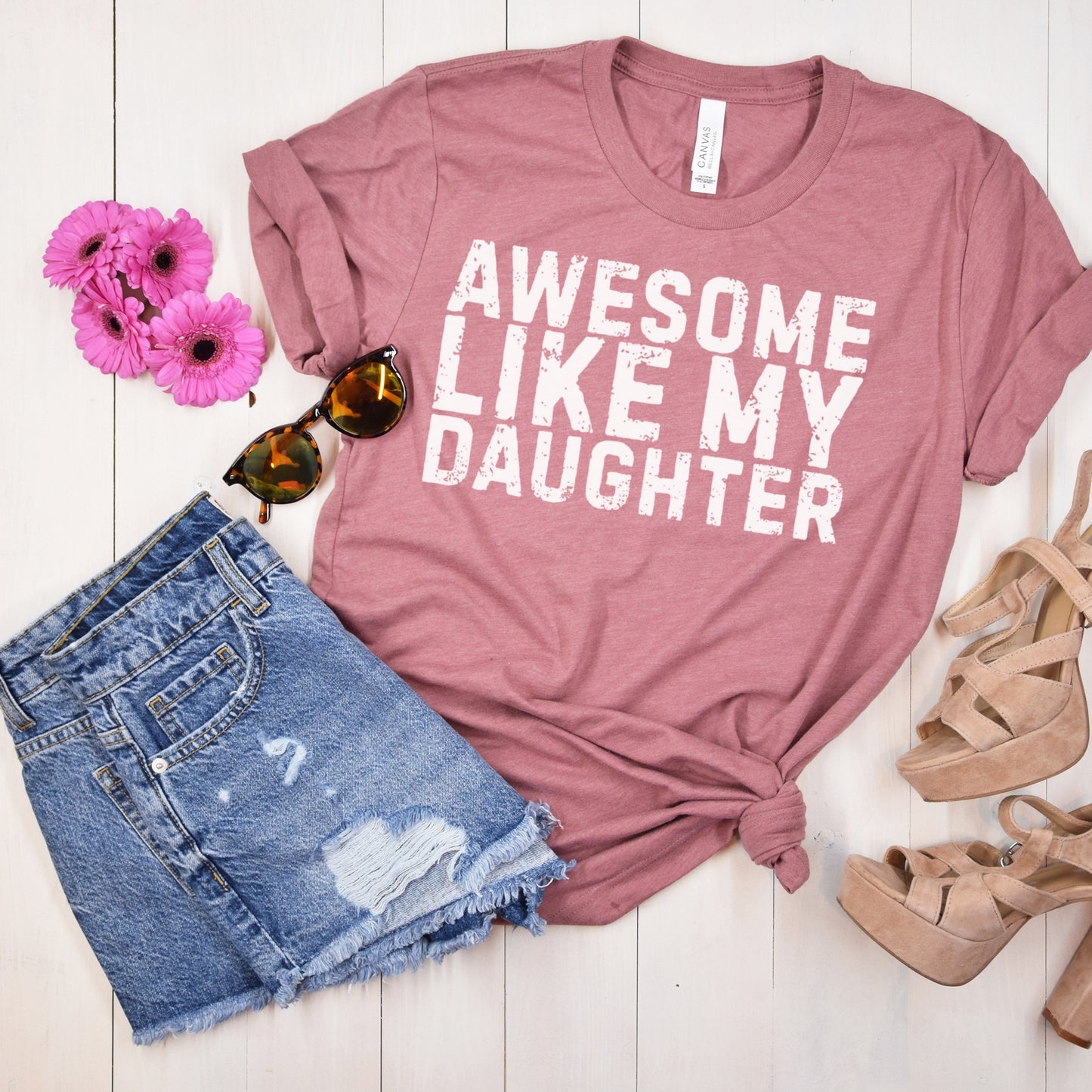 Awesome Like My Daughter T-Shirt For Father
