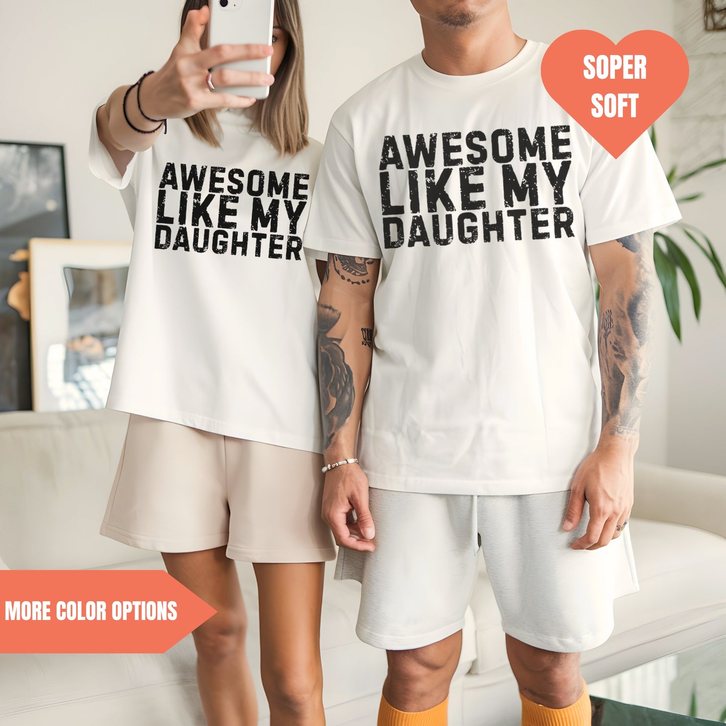 Awesome Like My Daughter T-Shirt For Father