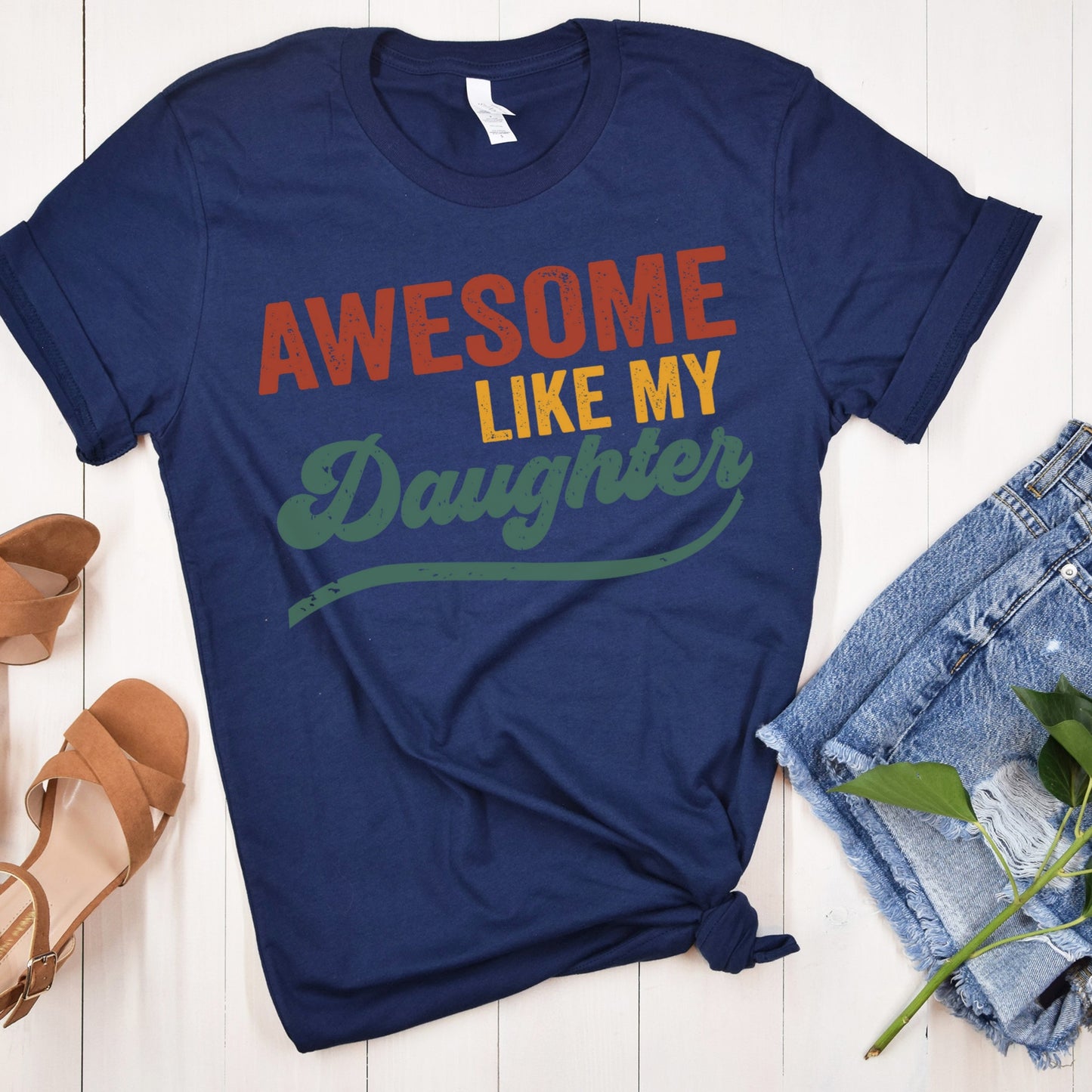 Awesome Like My Daughter Retro T-Shirt
