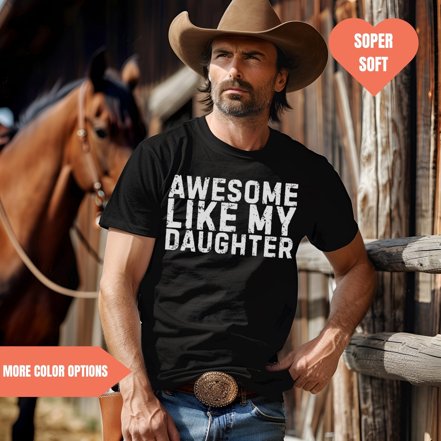 Awesome Like My Daughter T-Shirt For Father