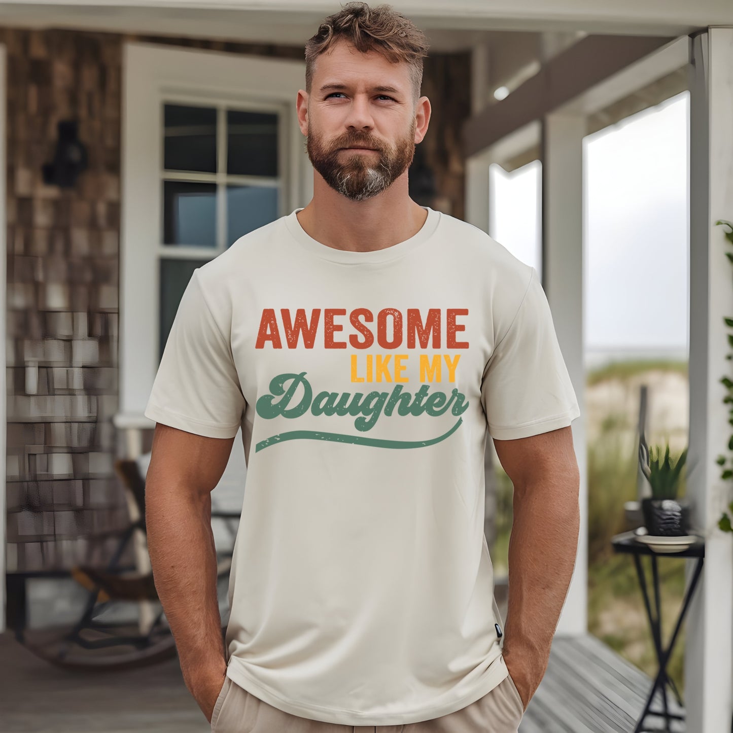 Awesome Like My Daughter Retro T-Shirt