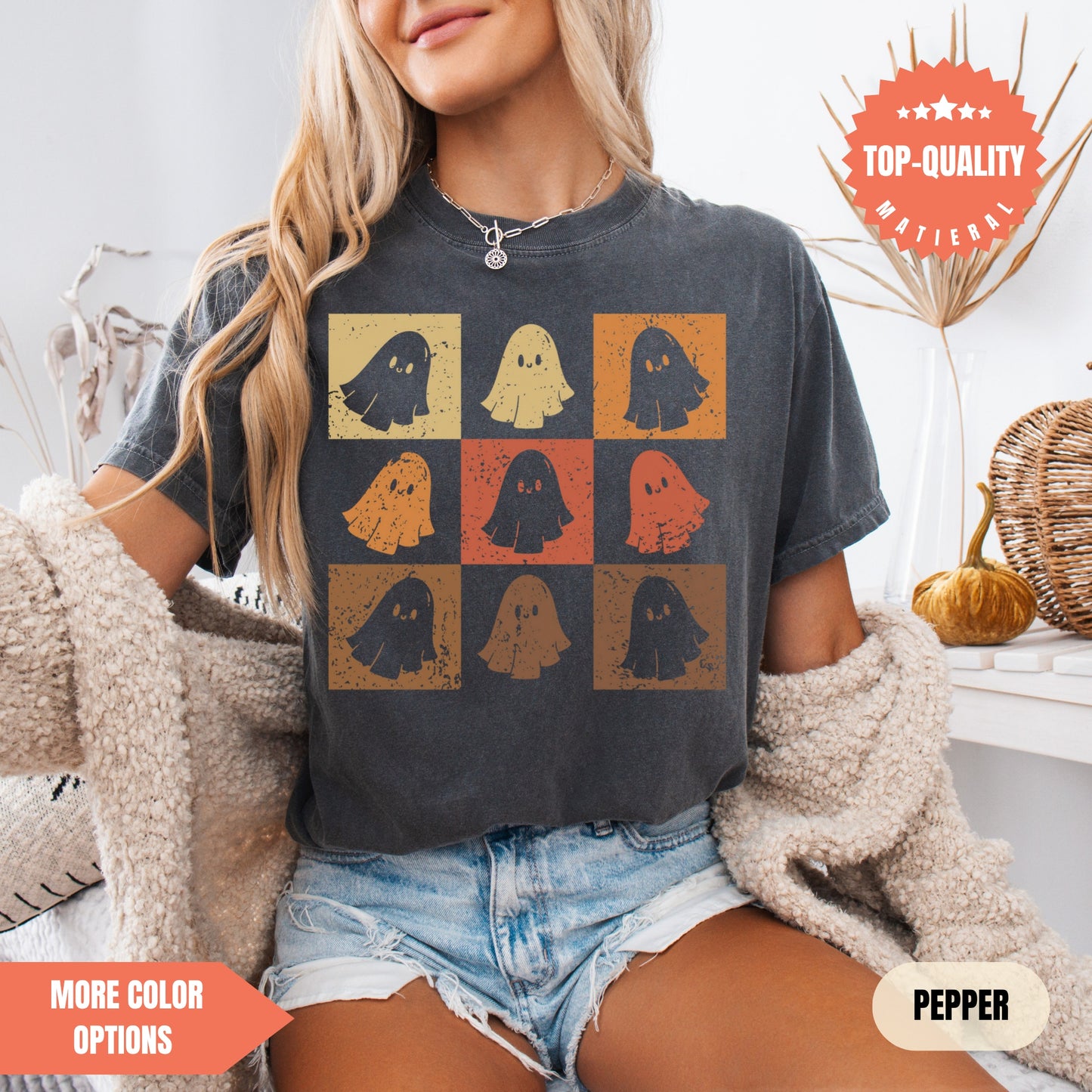 Comfort Colors® Checkered Halloween Shirt