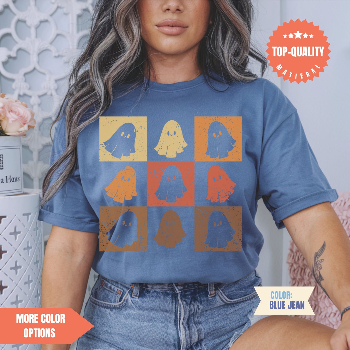 Comfort Colors® Checkered Halloween Shirt