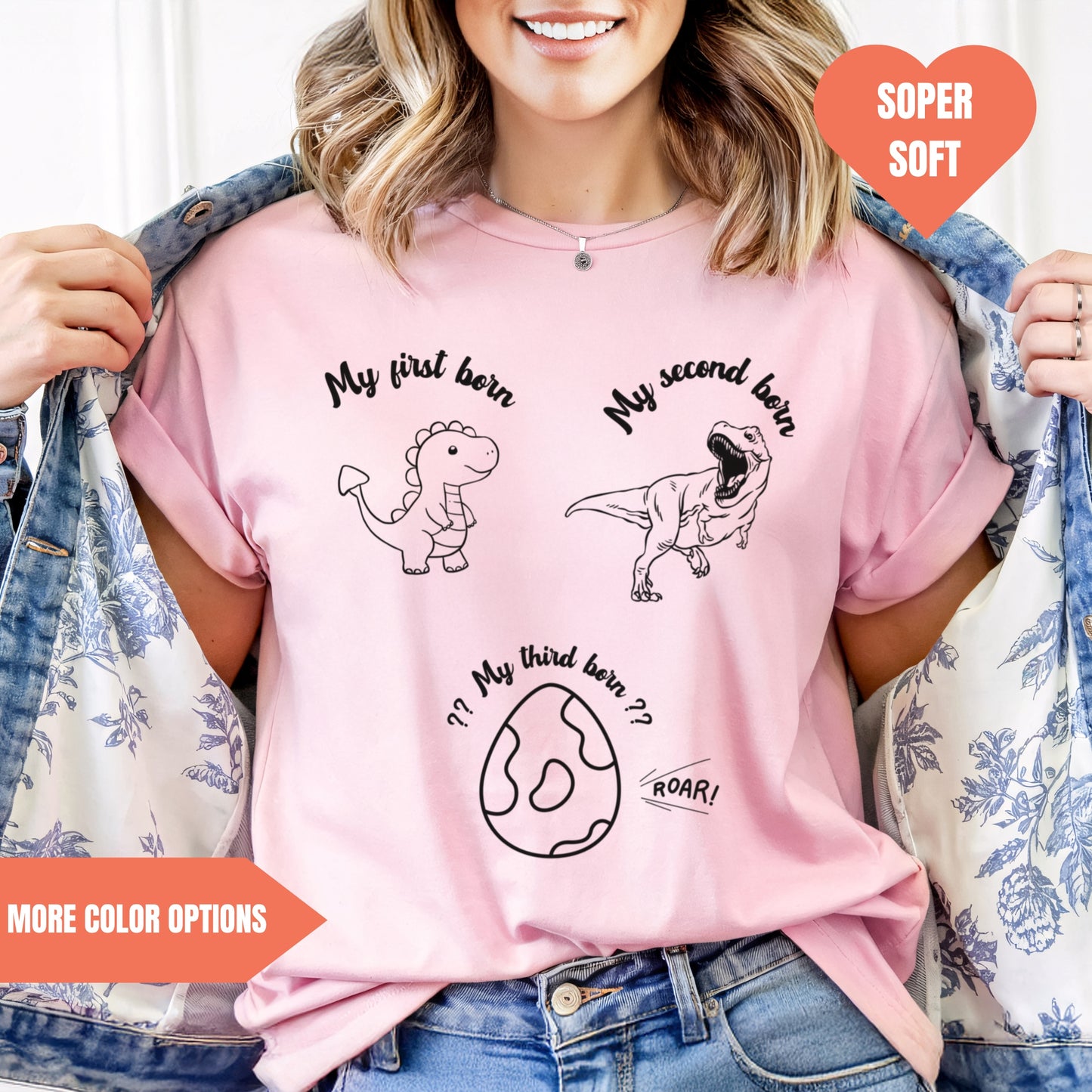 3rd Pregnancy Photo Shooting Shirt For Mama Black&White