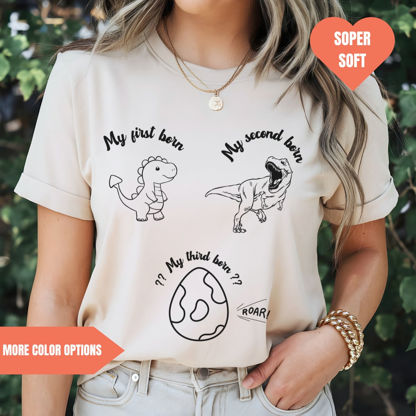 3rd Pregnancy Photo Shooting Shirt For Mama Black&White